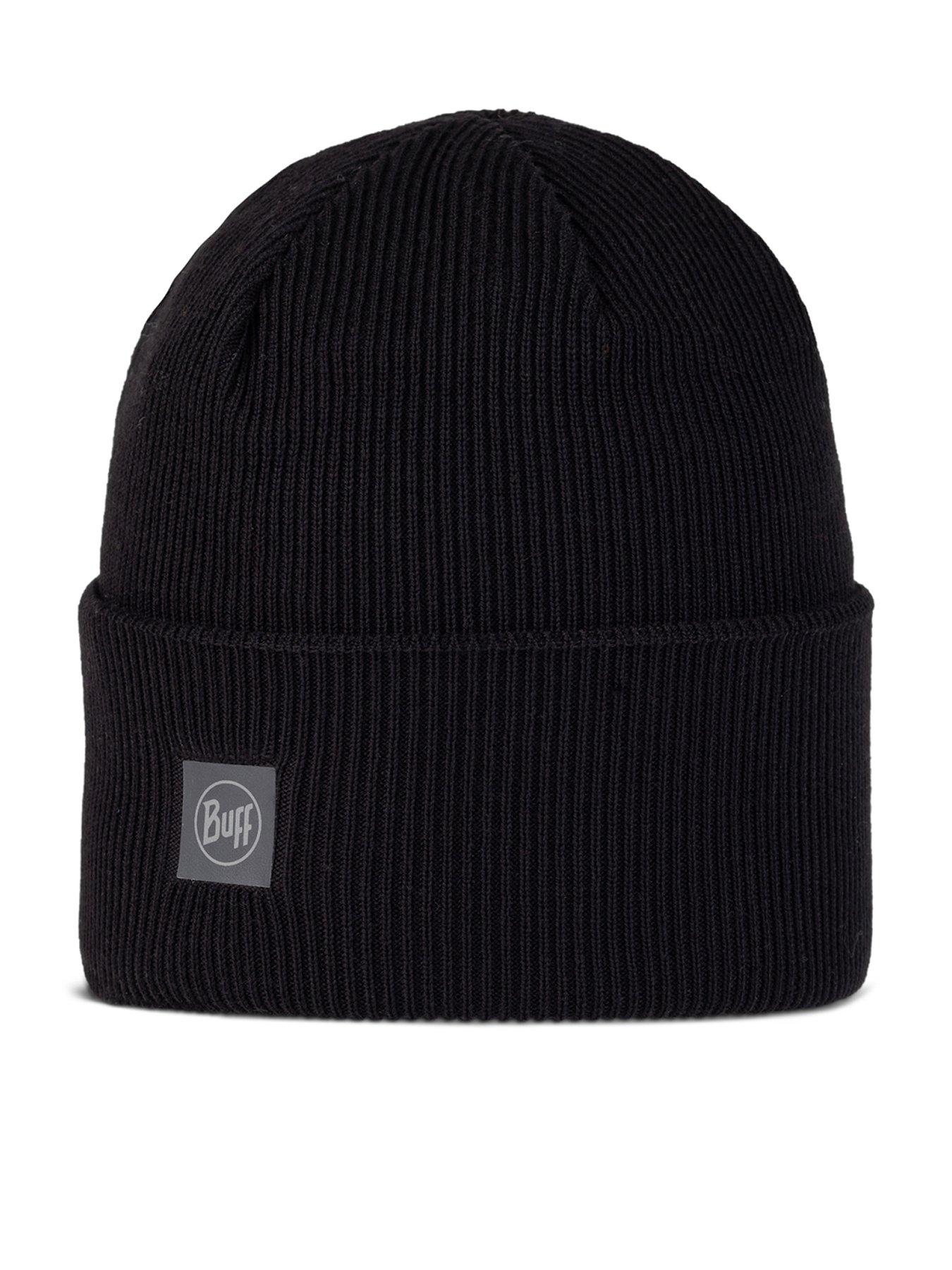 buff-unisex-crossknit-beanie-hat-black