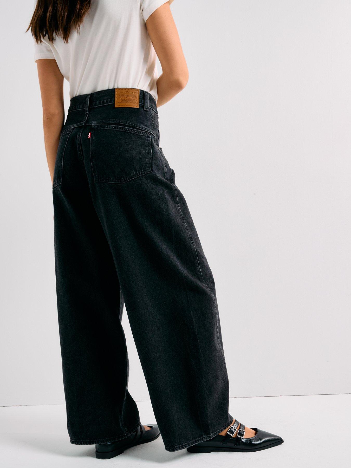Levi's Super Baggy Barrel Jeans - Open Mind - Black | Very