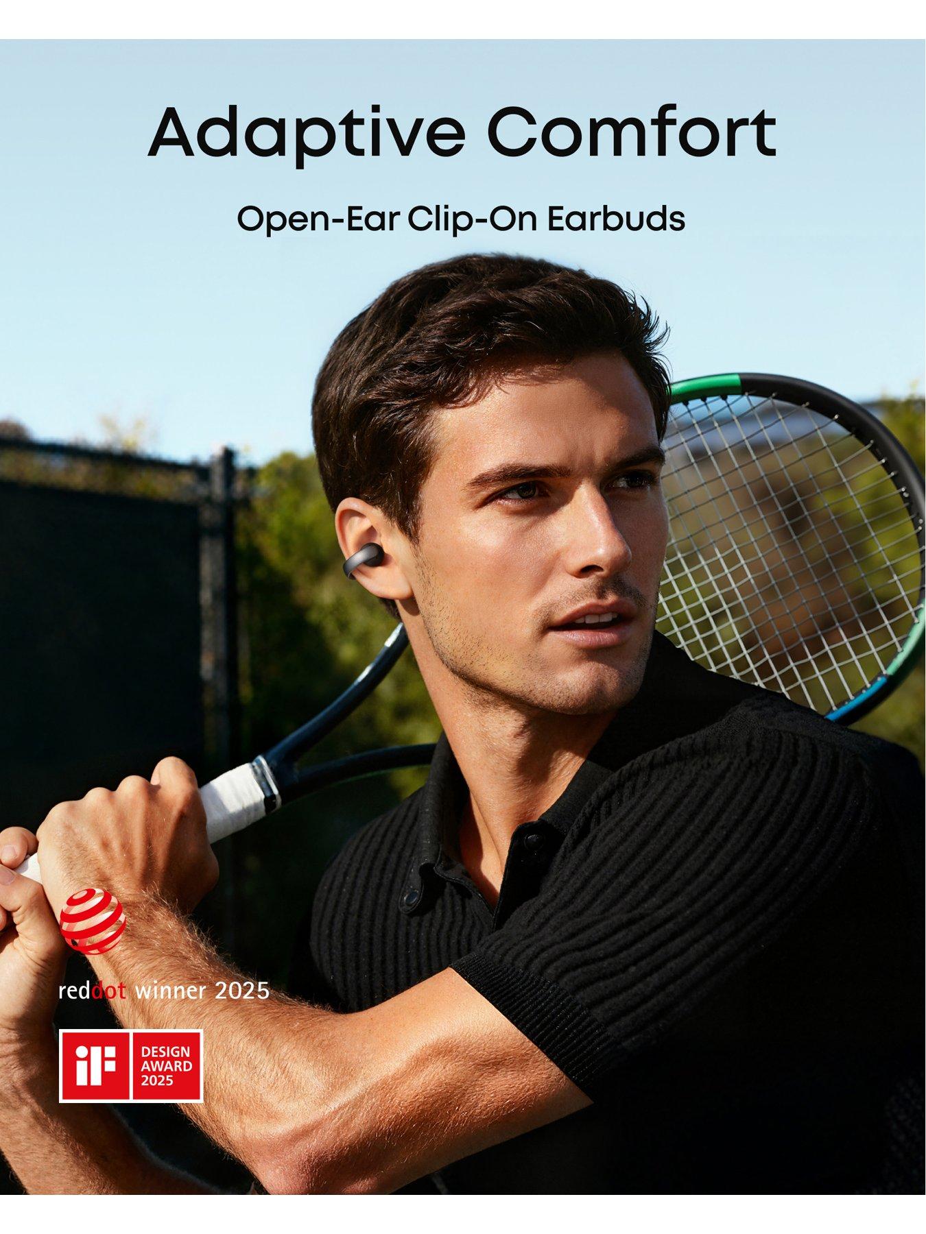 Image 3 of 8 of Soundcore AeroClip Wireless Open-Ear Clip-On Earbuds with Adaptive Comfort with Instant AI Translation