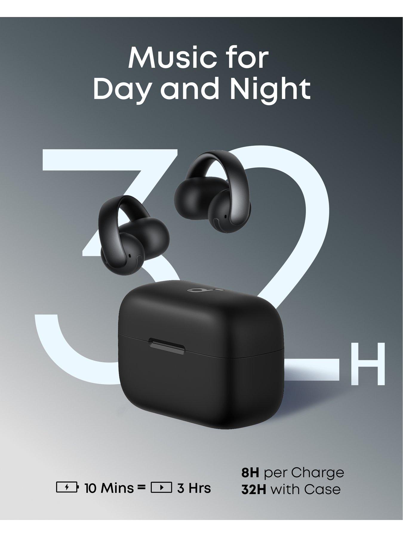 Image 6 of 8 of Soundcore AeroClip Wireless Open-Ear Clip-On Earbuds with Adaptive Comfort with Instant AI Translation