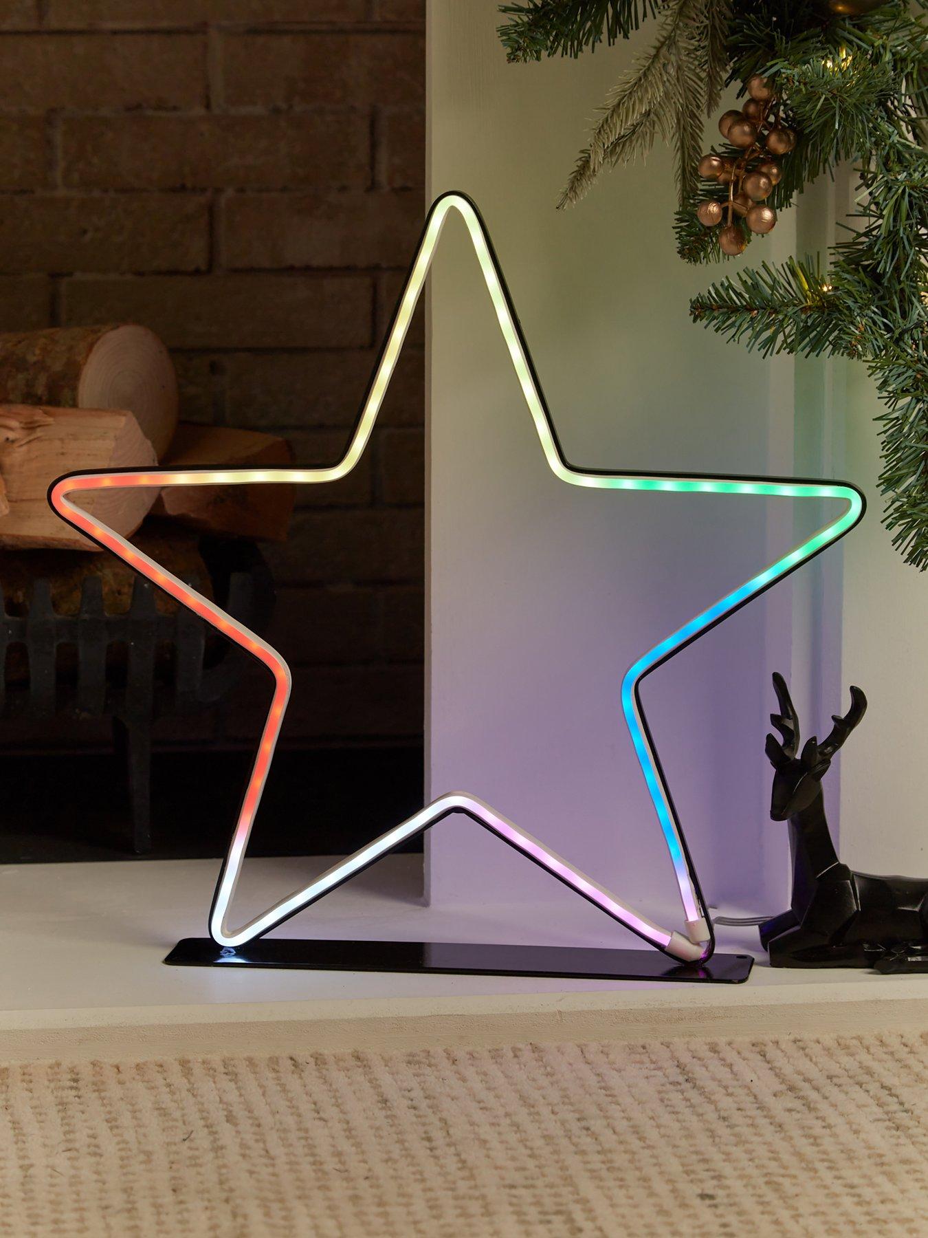 Festive 40 Cm Neon Flex Rgr Indoor/Outdoor & Christmas & Star Light With Remote