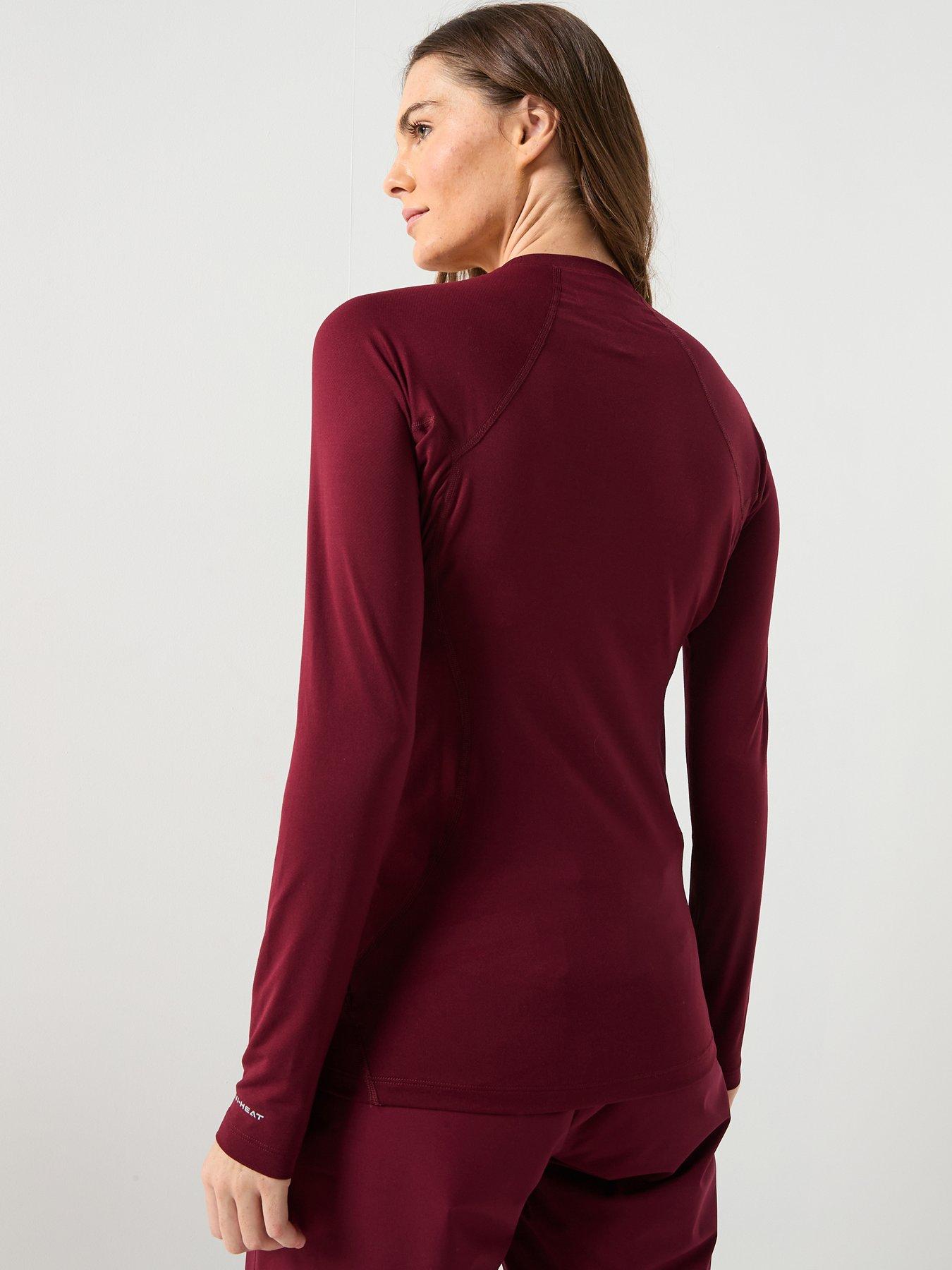 Image 2 of 6 of Columbia Women's Midweight Stretch Long Sleeve Top - Burgundy