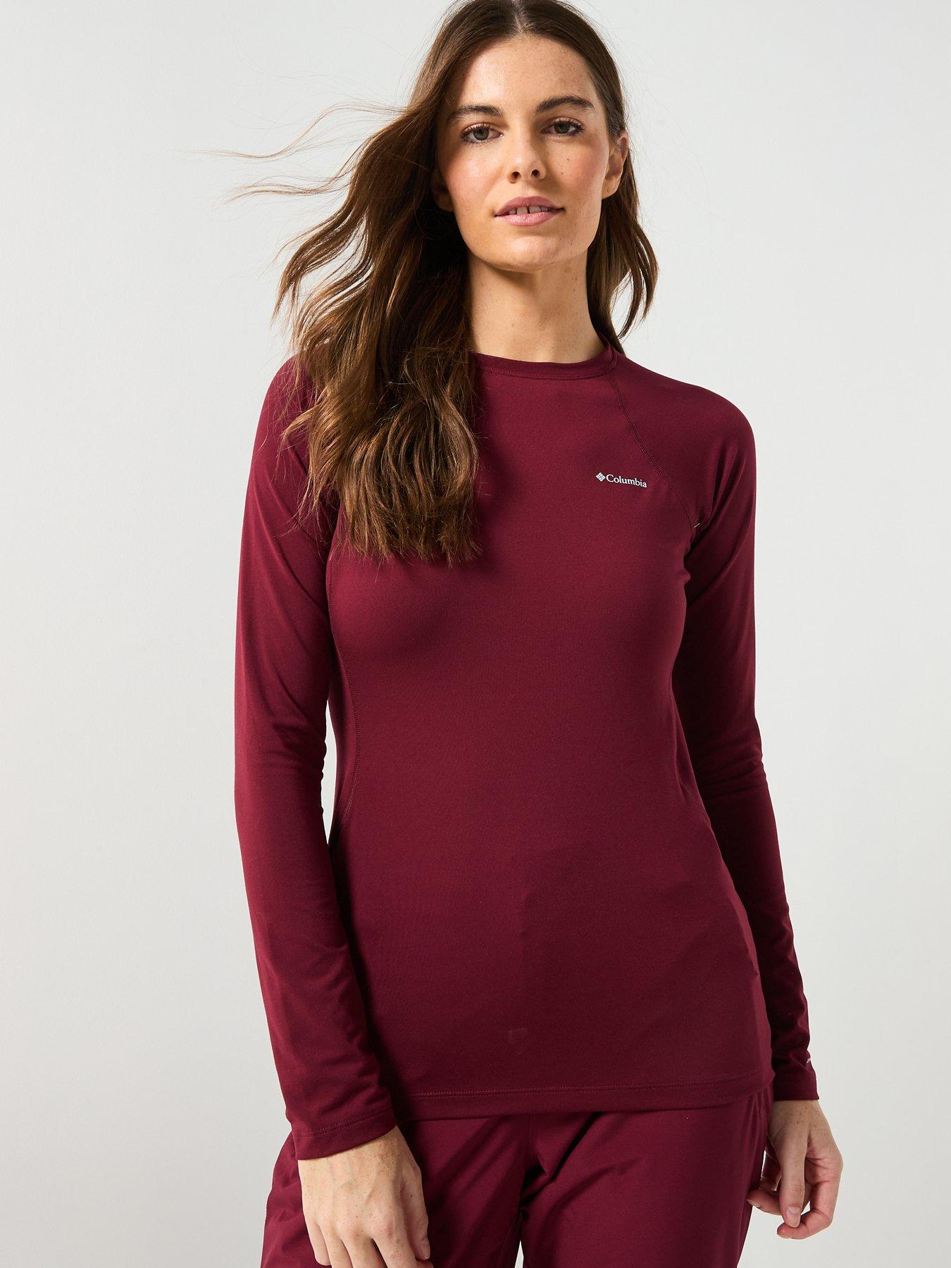 Image 6 of 6 of Columbia Women's Midweight Stretch Long Sleeve Top - Burgundy