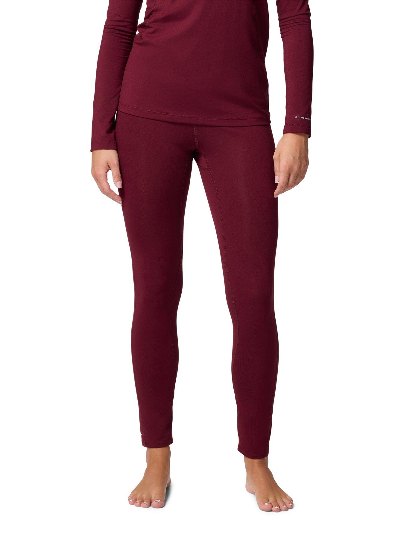 Columbia Women'S Midweight Stretch Tight Baselayer - Burgundy
