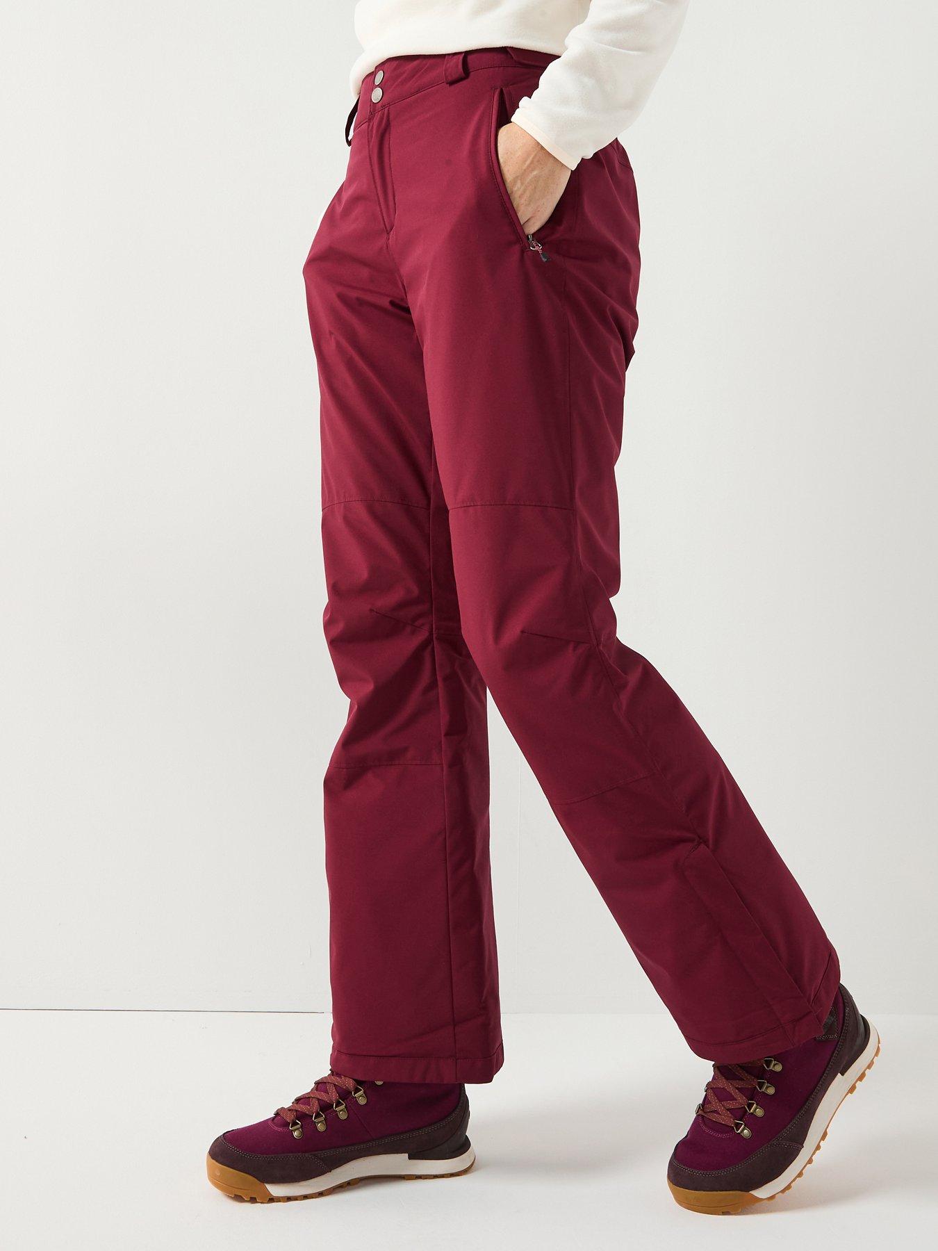 Columbia: Women's Shafer Canyon Ii Insulated Ski Pant - Burgundy