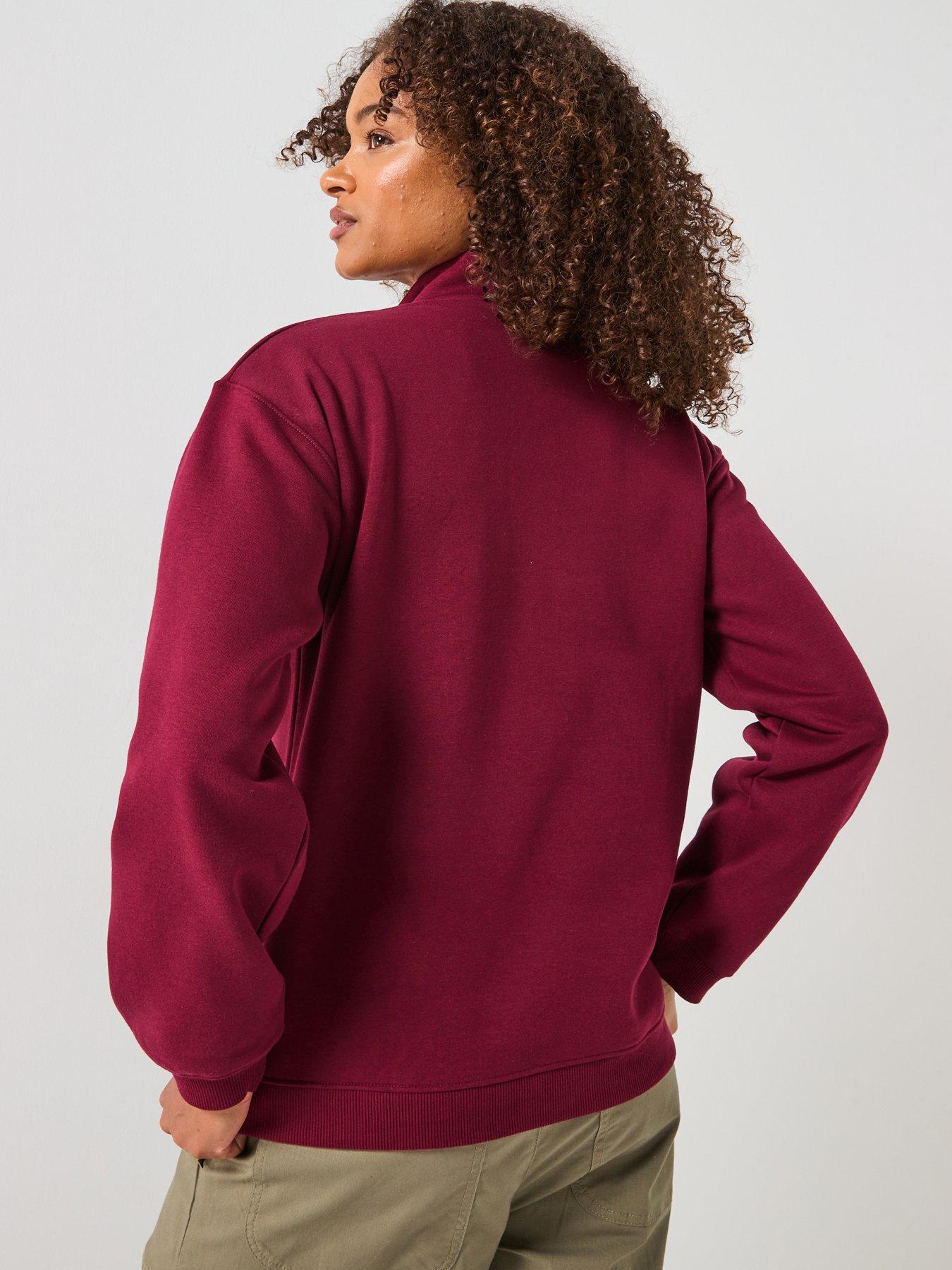 Image 2 of 5 of Columbia Womens Meridian Creek Quarter Zip Fleece- Burgundy