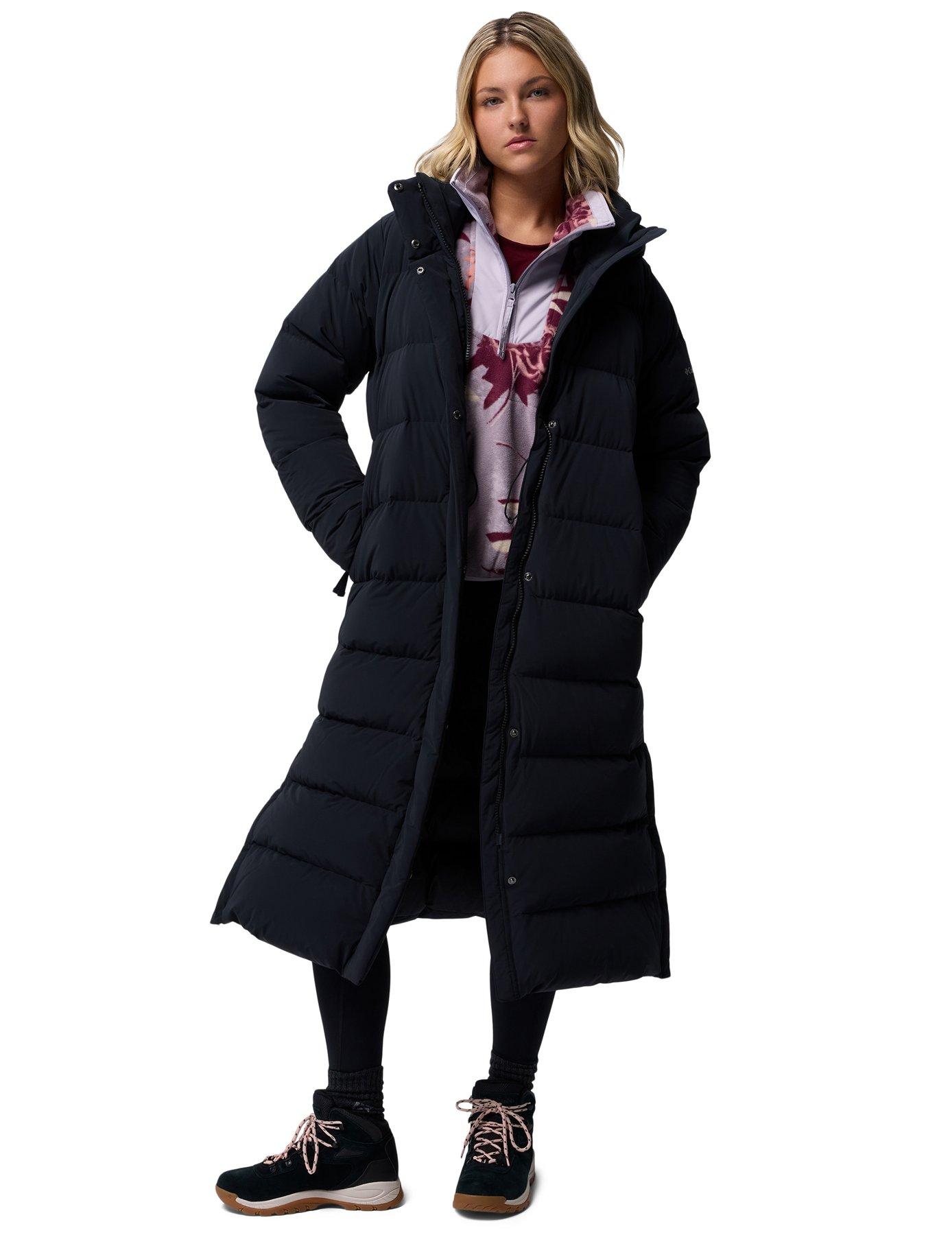 Image 3 of 6 of Columbia Women's Amaze Puff Long Hooded Jacket - Black