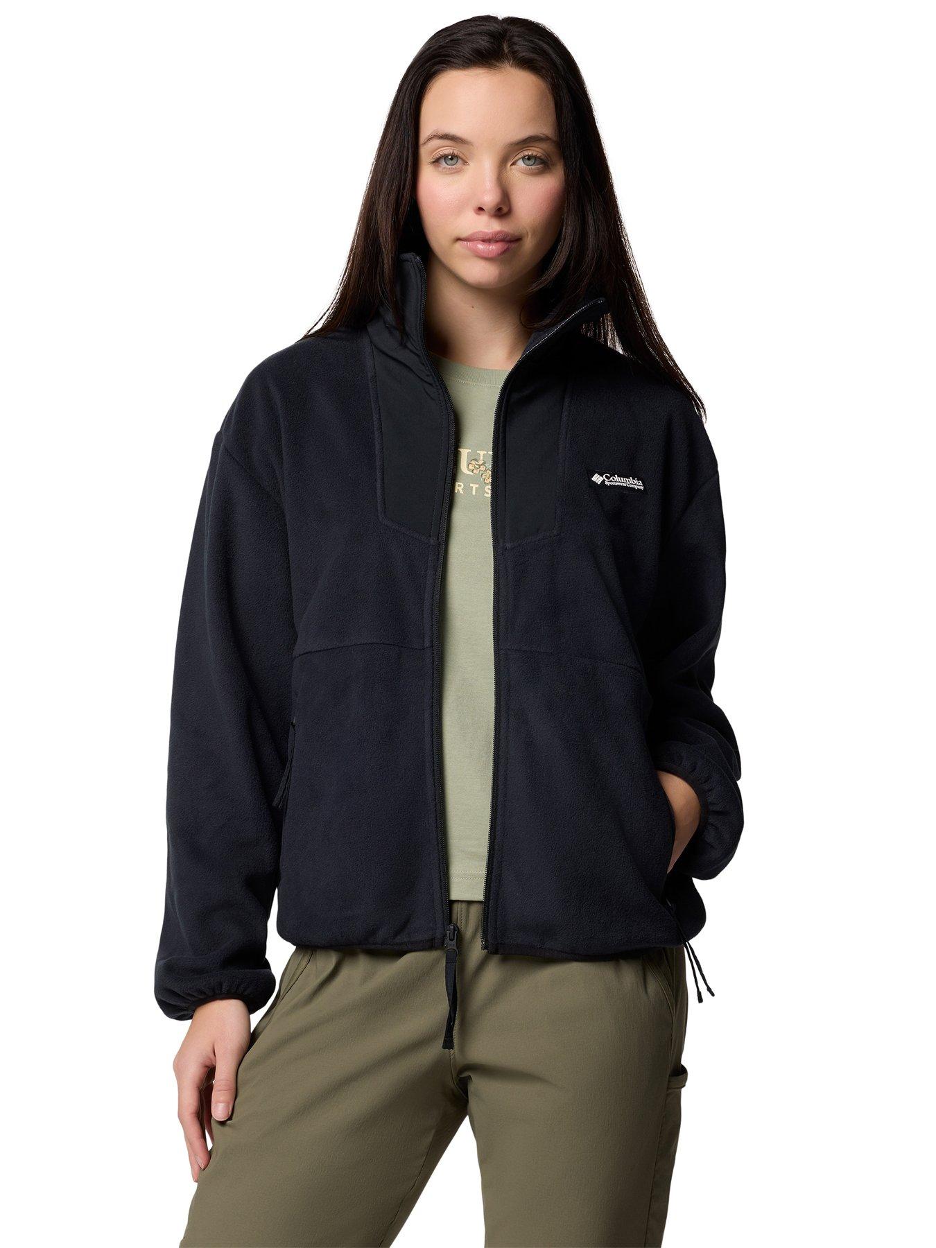 Columbia Women's Sequoia Grove Full Zip Fleece, Black, Size Xs, Women