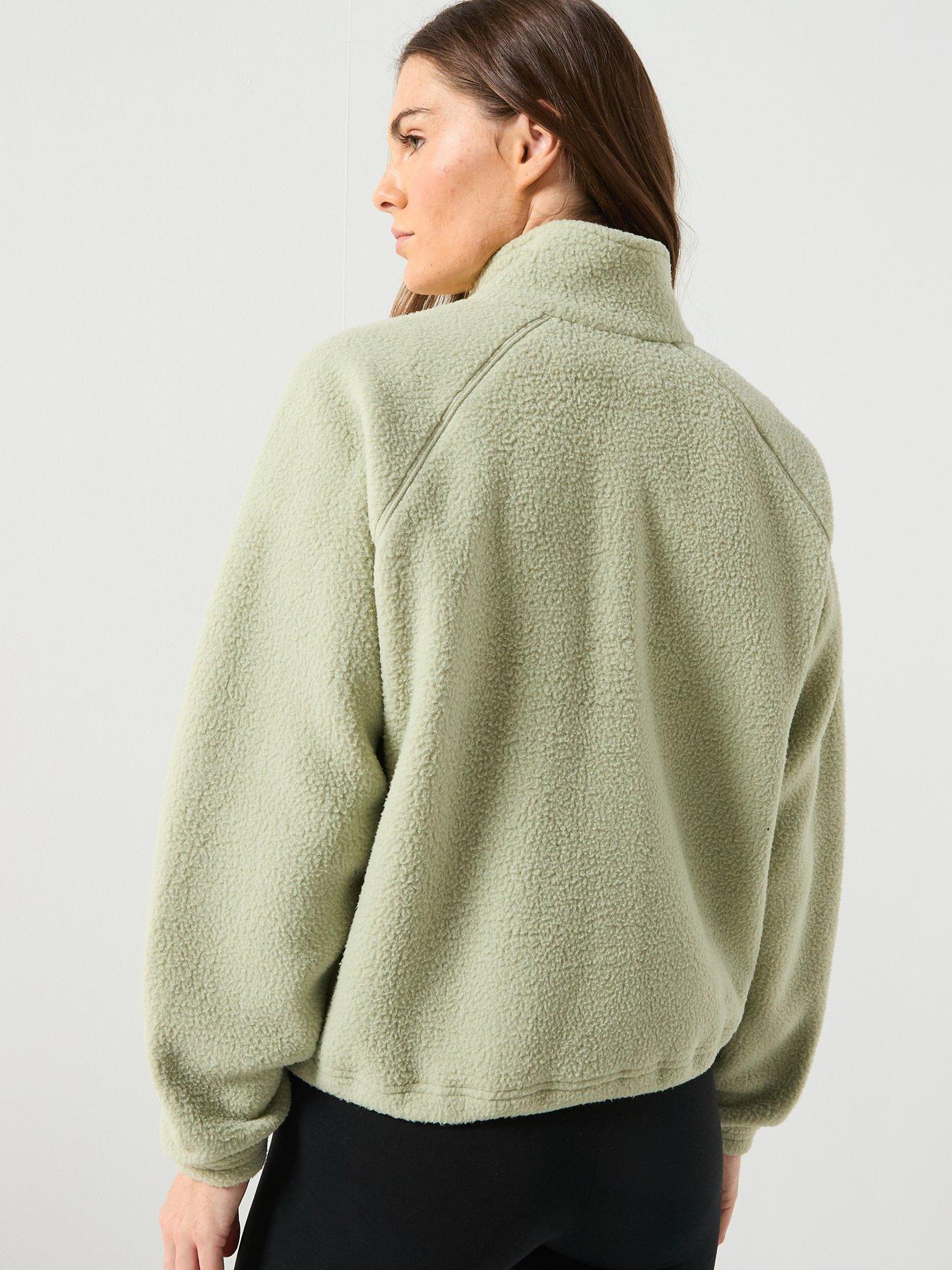 Image 2 of 6 of Columbia Womens Jasper Ridge Pebbled Full Snap Fleece - Green