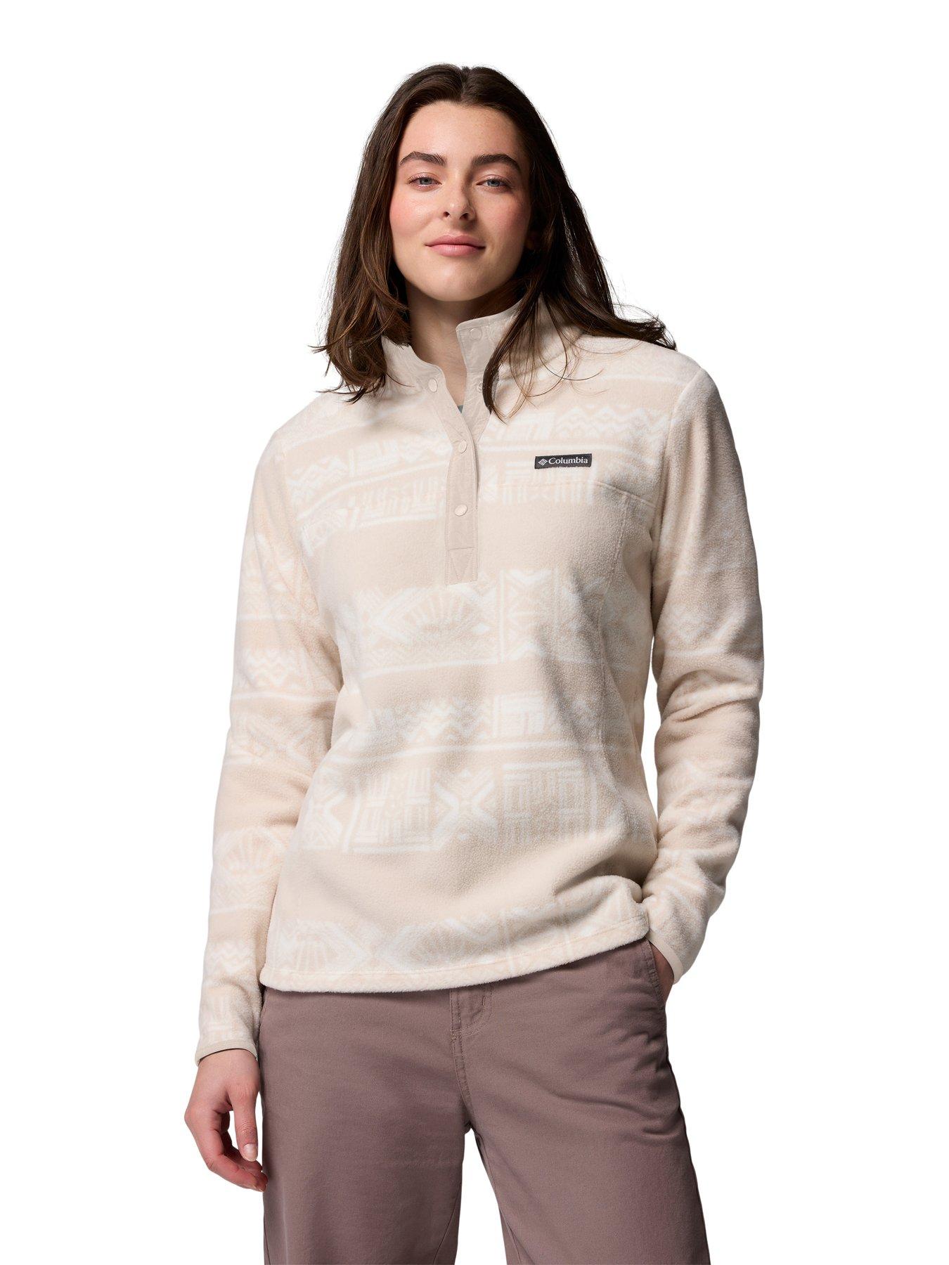 Columbia Women's Benton Springs Printed 1/2 Snap Fleece - Beige