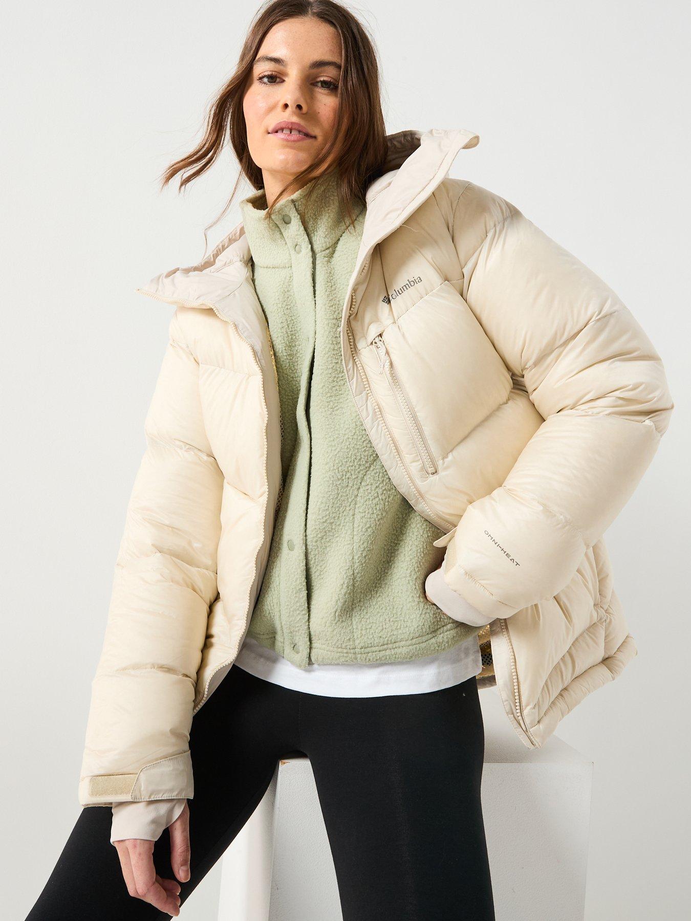 Image 4 of 6 of Columbia Women's Cloudview Down Hooded Jacket - Beige