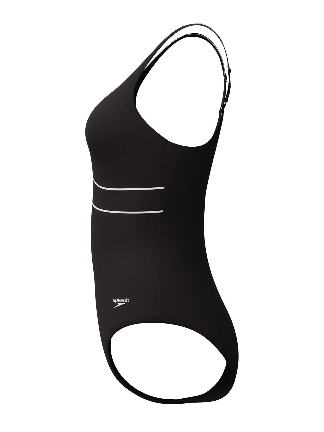 Image 5 of 5 of Speedo Womens Shaping Contour Eclipse Swimsuit - Grey
