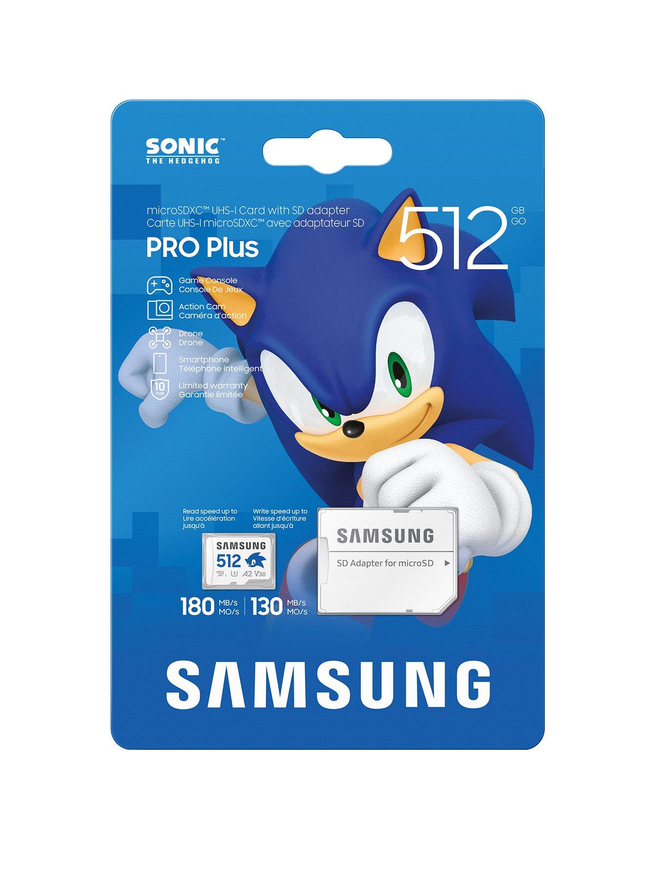 undefined Sonic PRO Plus microSD Memory Card with Adapter, 512GB microSDXC