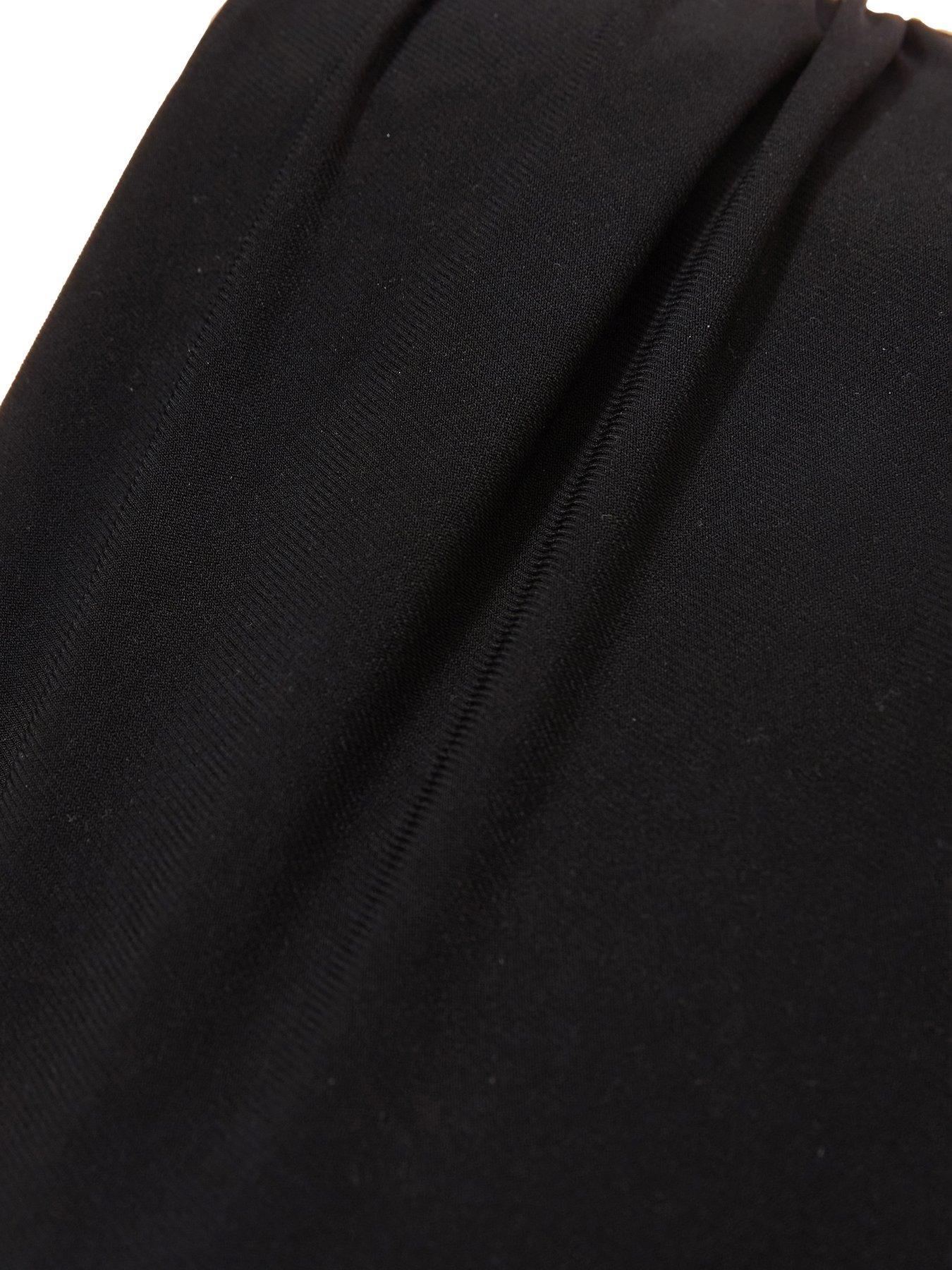 Image 4 of 6 of Quiz Petite Black Tie Waist Jumpsuit