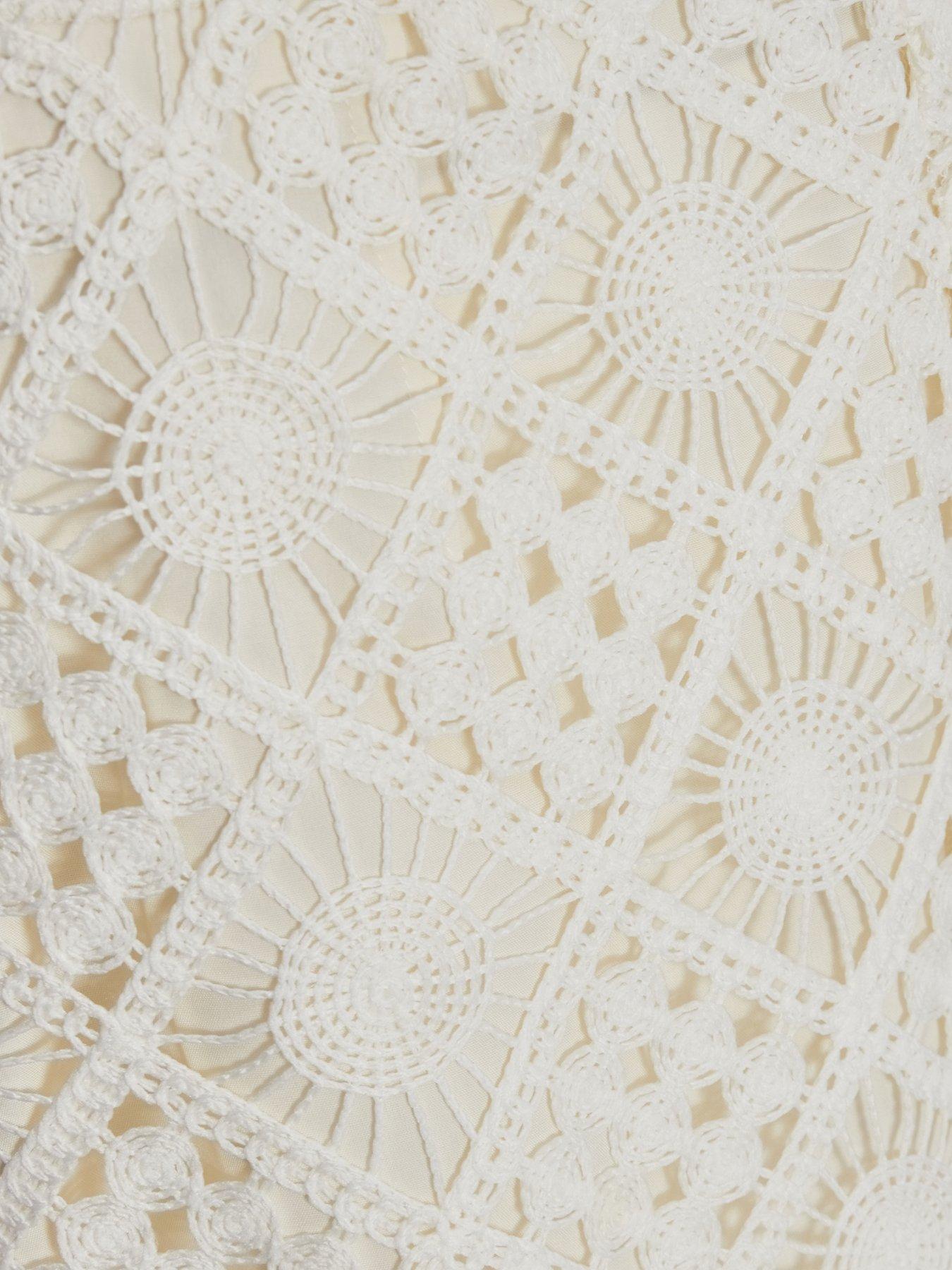 Image 6 of 6 of Quiz Cream Crochet Shorts