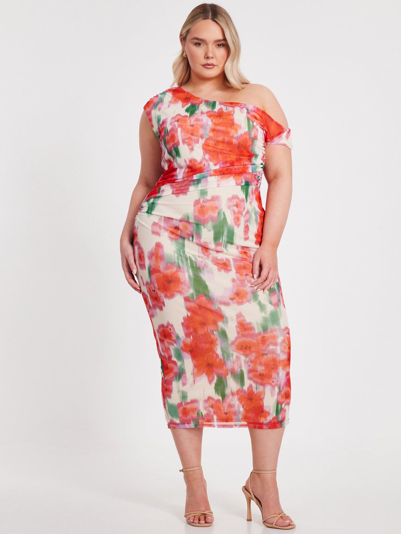 undefined Curve Ruched Midaxi Dress