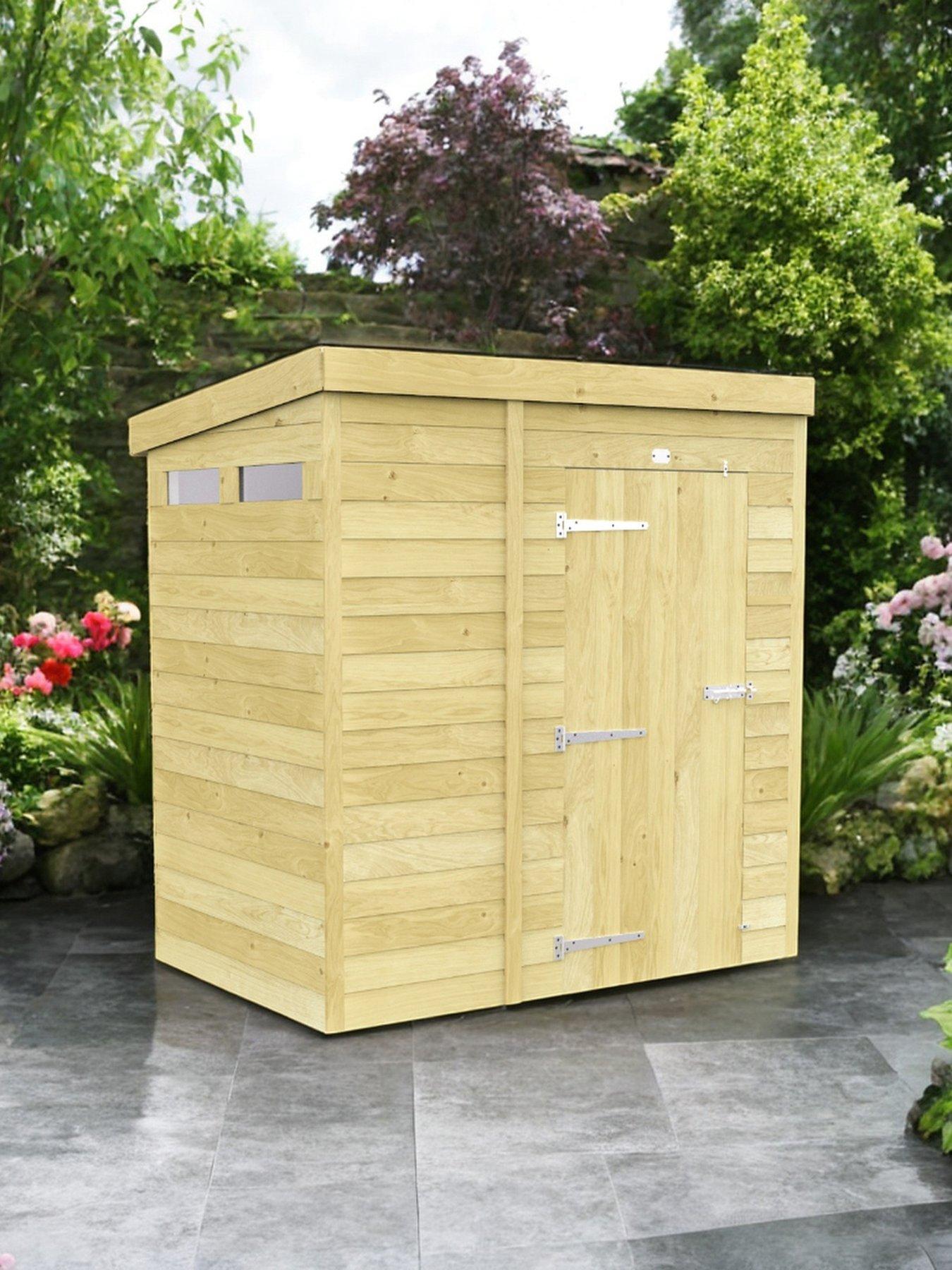 undefined 6 x 4 Security Pent Shed