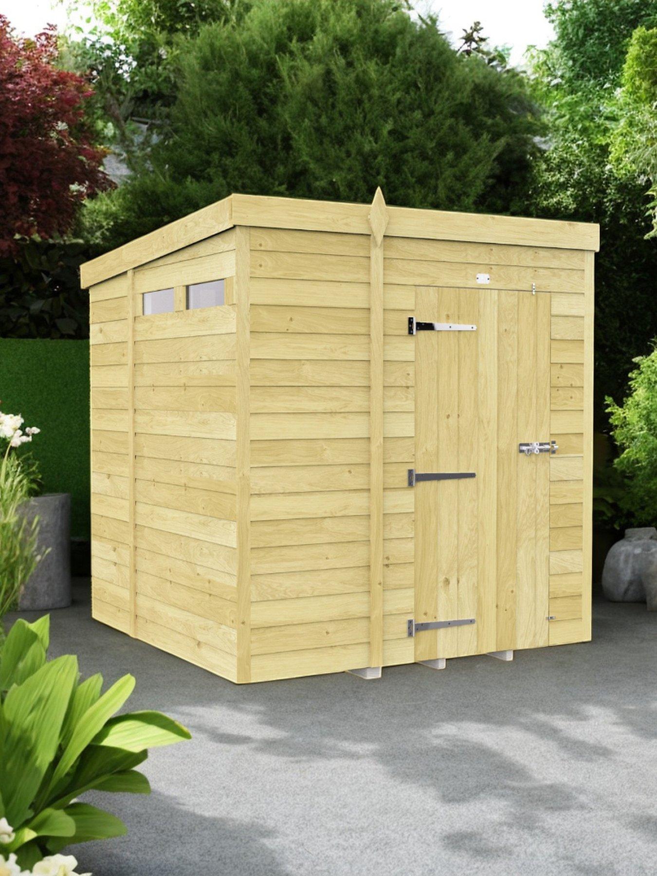 undefined 6 x 6  Security Pent Shed