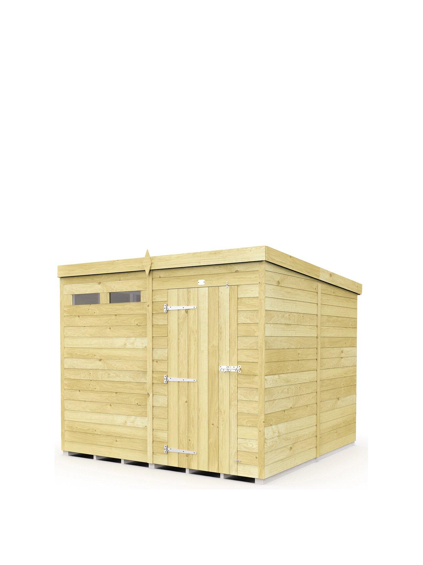 Image 2 of 7 of DIY Sheds 8 x 8 Security Pent Shed