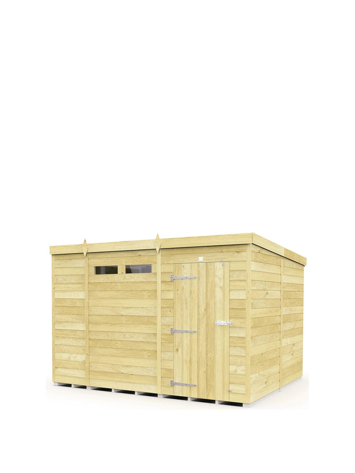 Image 2 of 7 of DIY Sheds 10 x 8 Security Pent Shed