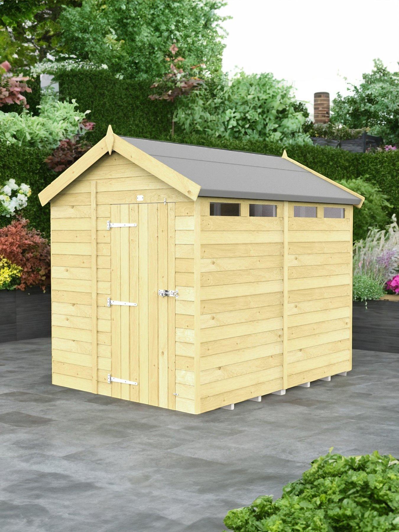 undefined 6 x 8 Apex Security Shed