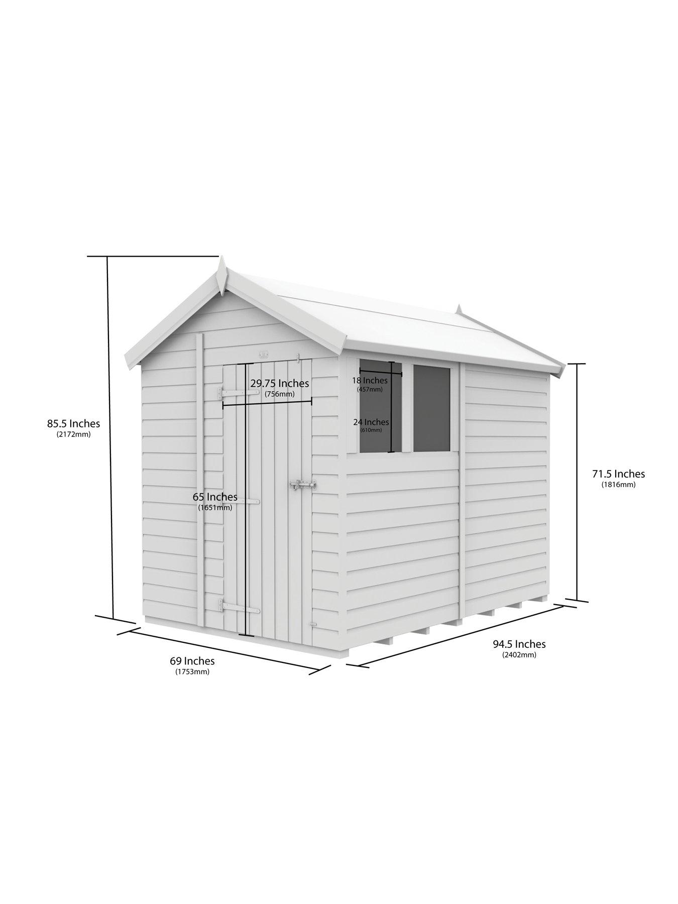 Image 3 of 7 of DIY Sheds 6 x 8 Apex Security Shed