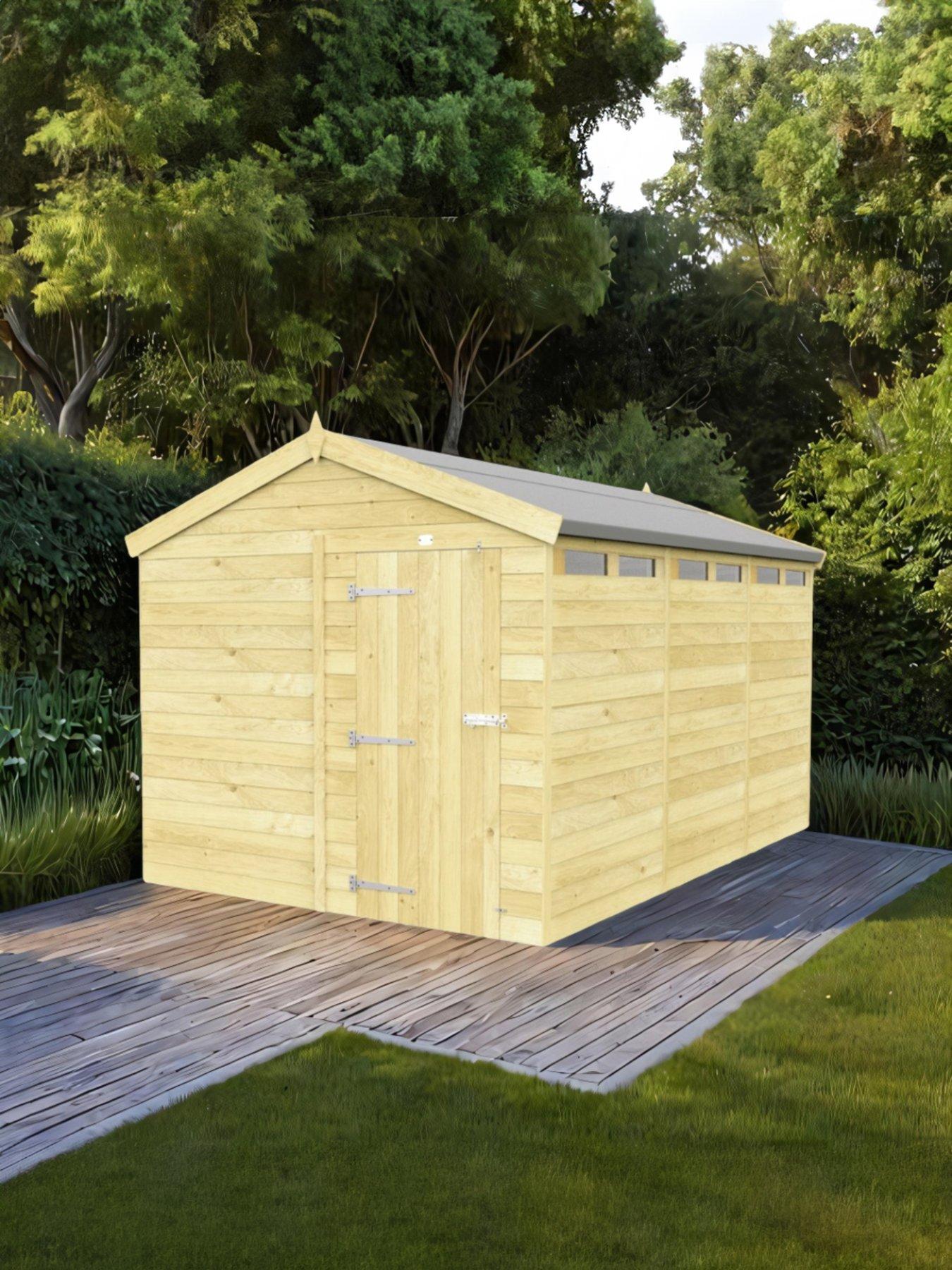 undefined 8 x 12 Apex Security Shed