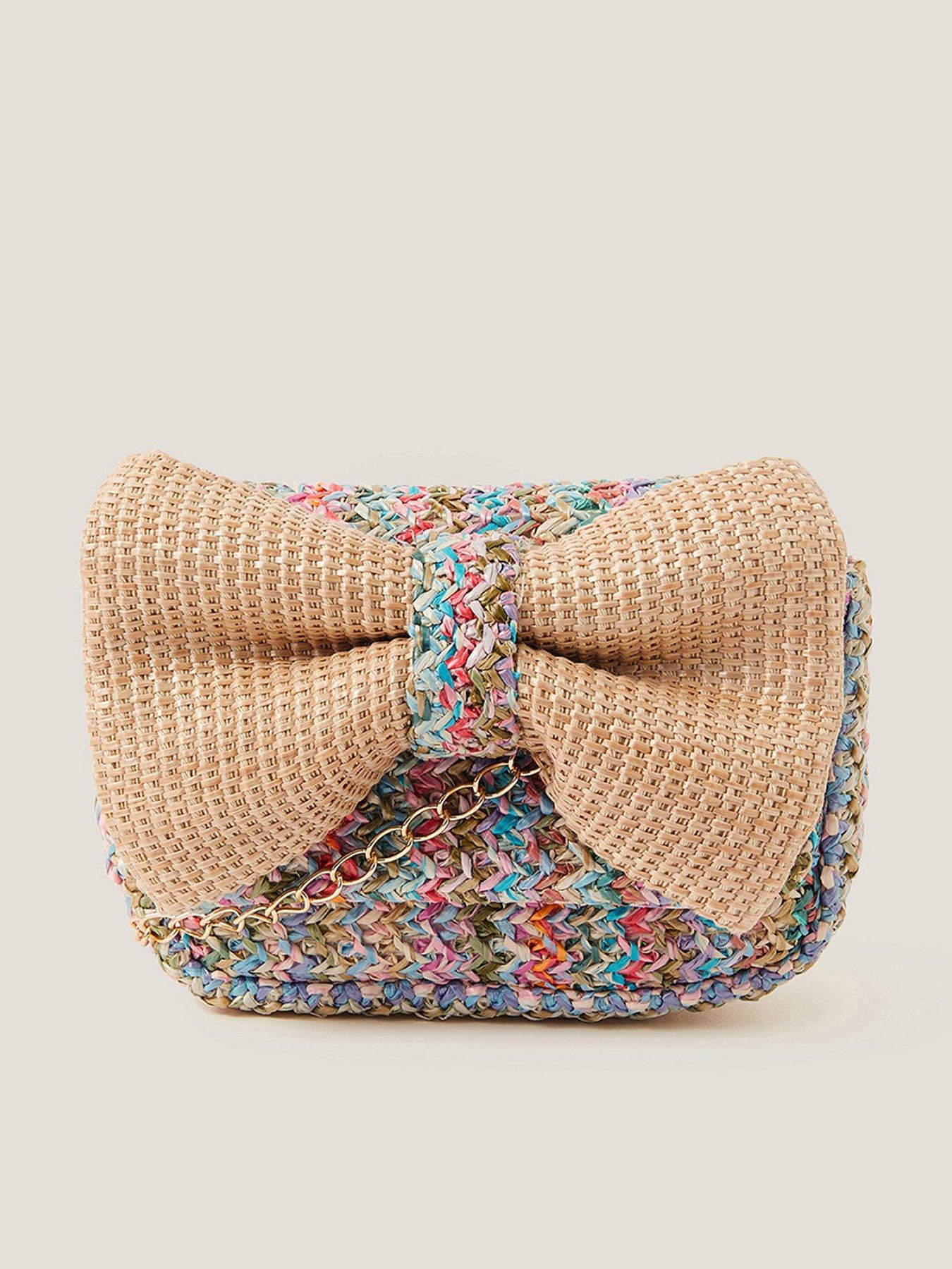 undefined Girls Woven Bow Bag - Multi