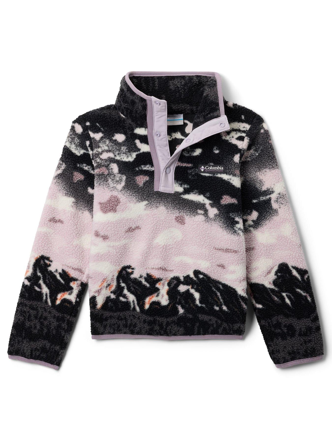 Columbia Youth Unisex Helvetia Ii Printed Half Snap Fleece - Purple