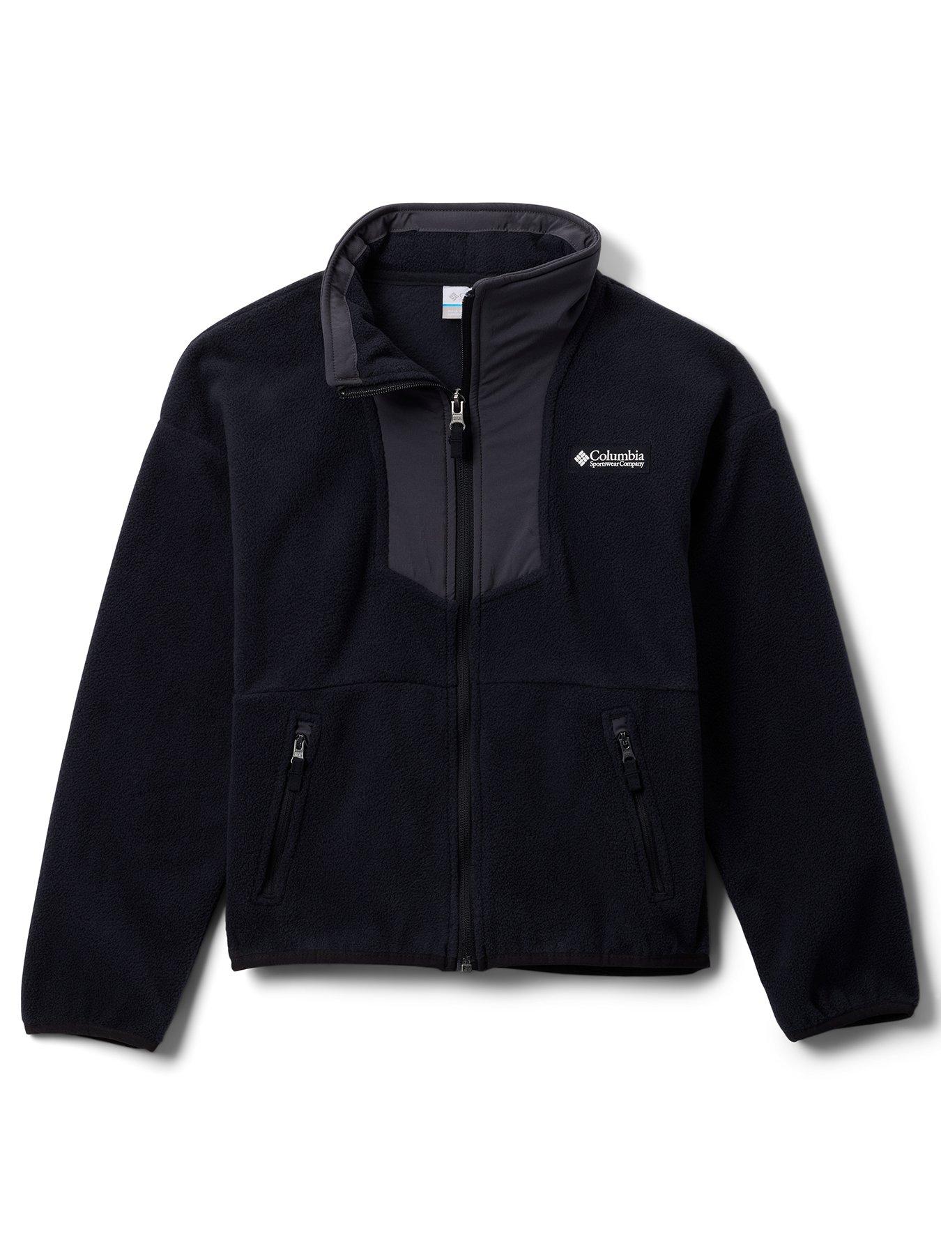 Columbia Youth Unisex Sequoia Grove Full Zip Fleece, Black, Size Xs
