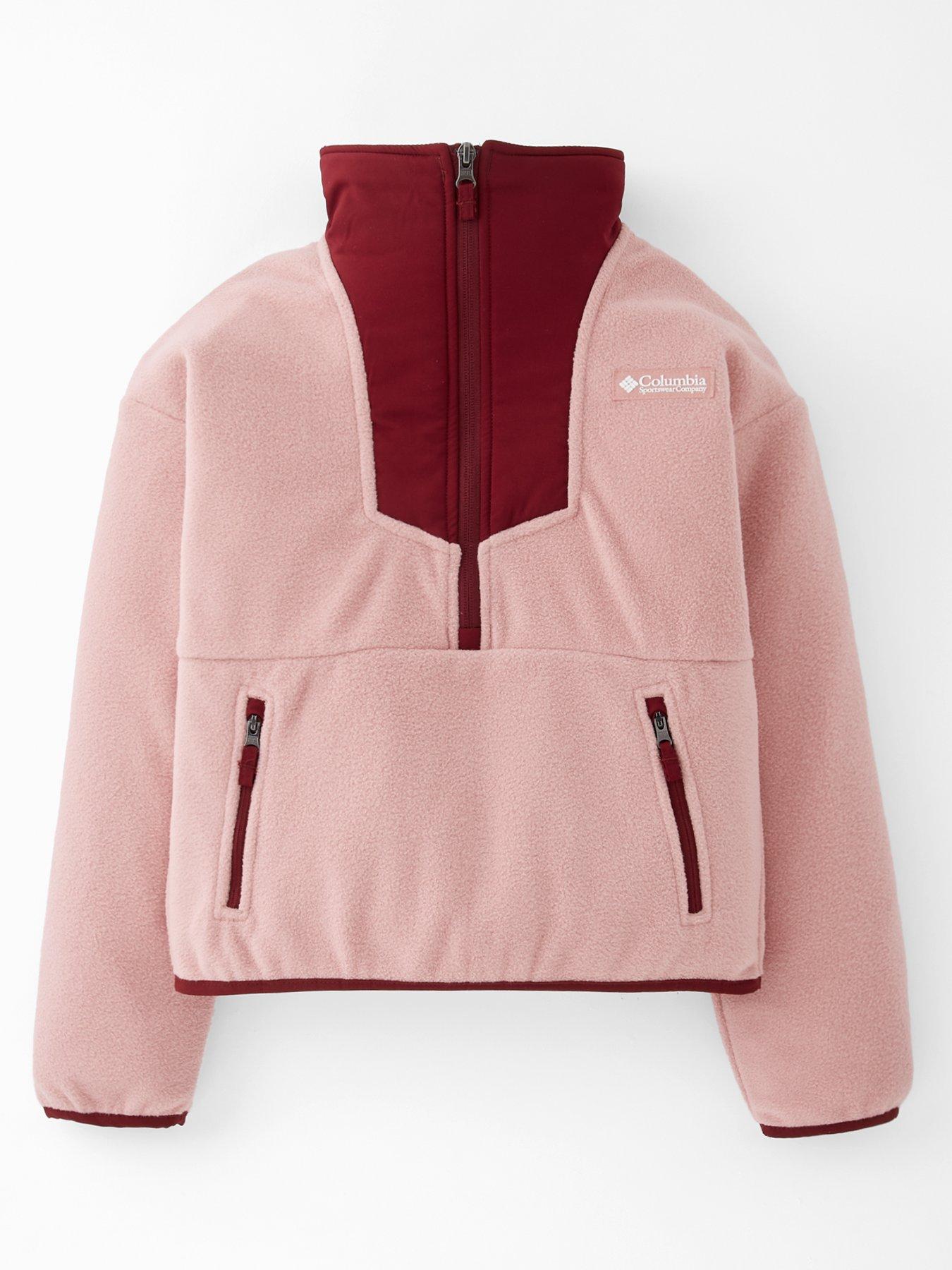 Columbia Youth Unisex Sequoia Grove Half Zip Fleece - Pink