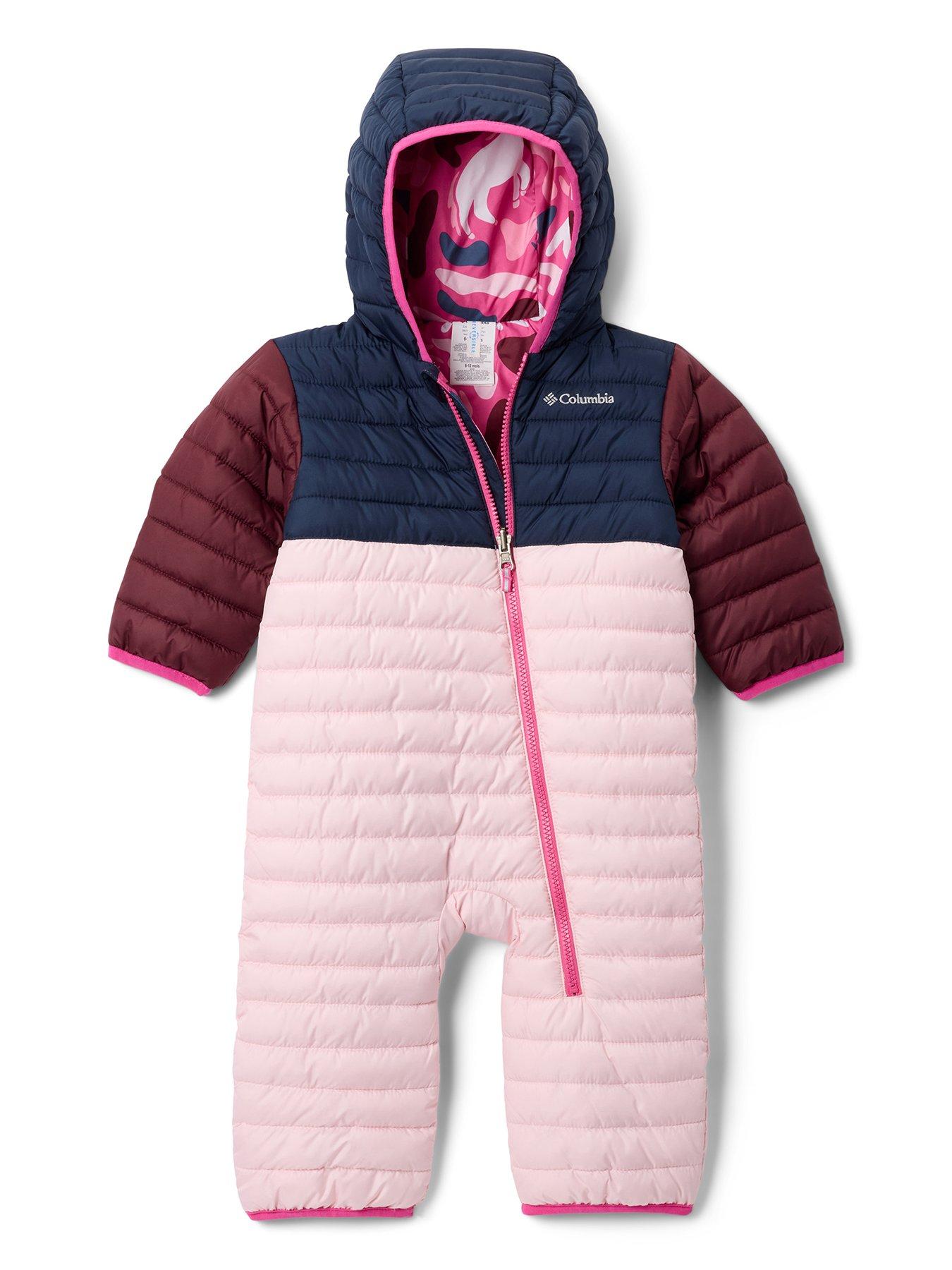 Image 1 of 4 of Columbia Youth Infant Powder Lite Ii Reversible Bunting All In One- Pink