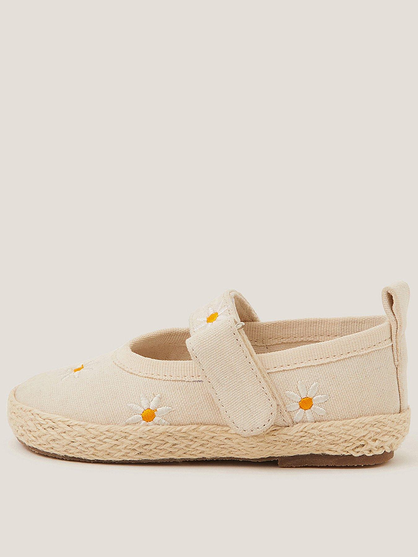 undefined Baby Girls Espadrille Daisy Sandals - Ivory