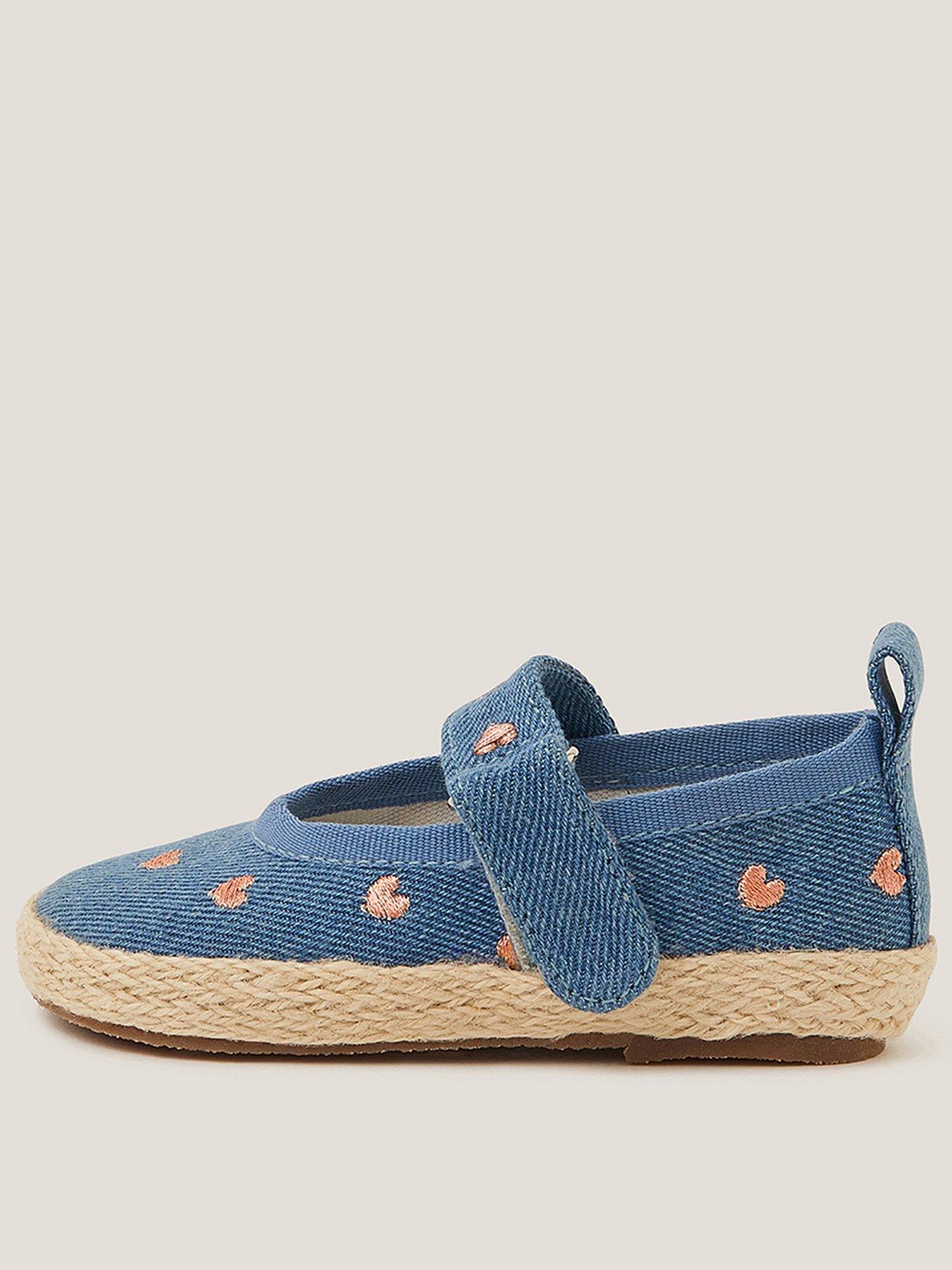 undefined Baby Girls Espadrille Denim Shoes - Blue