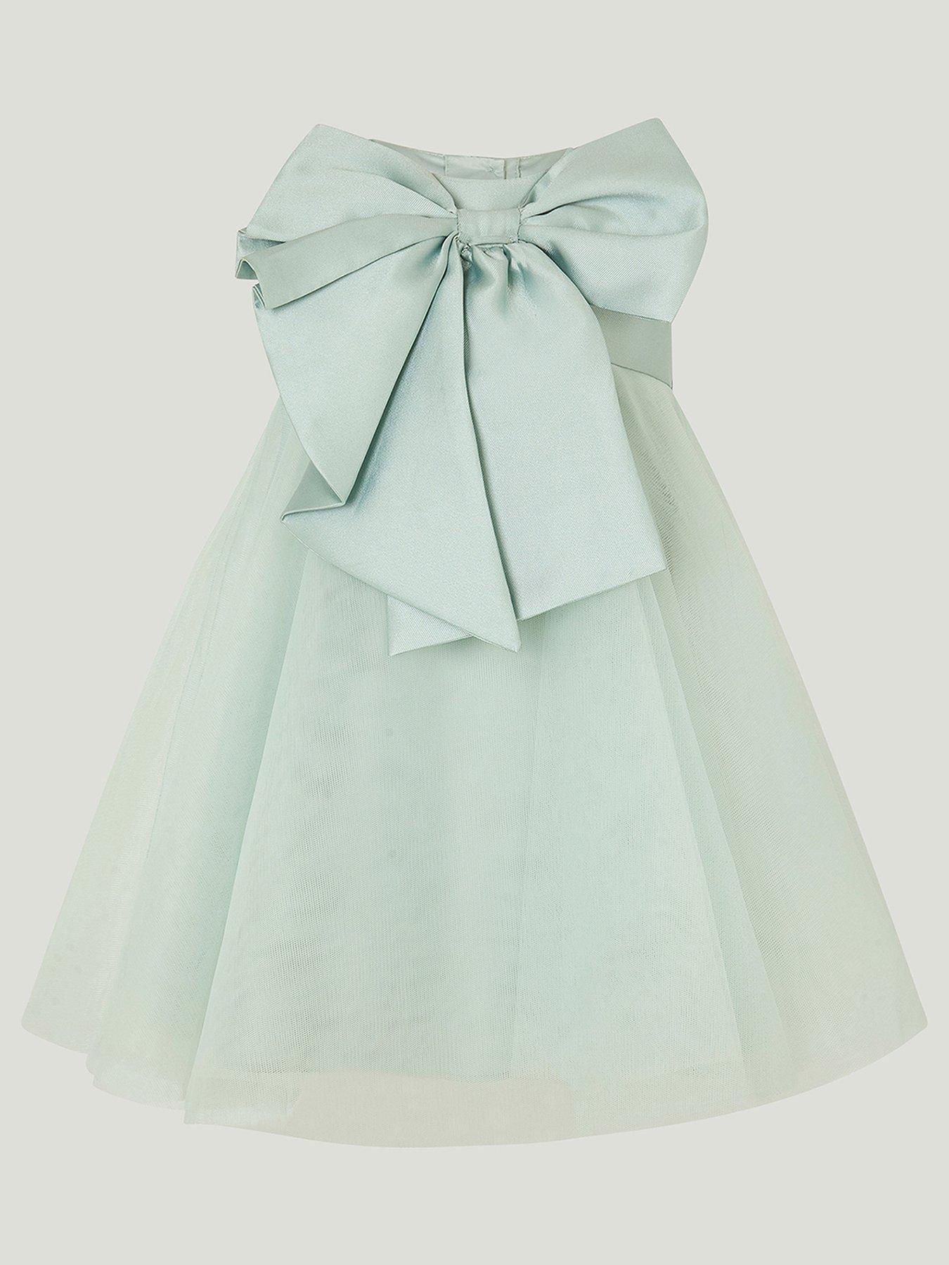 undefined Baby Girls Bonnie Bow Dress - Light Green