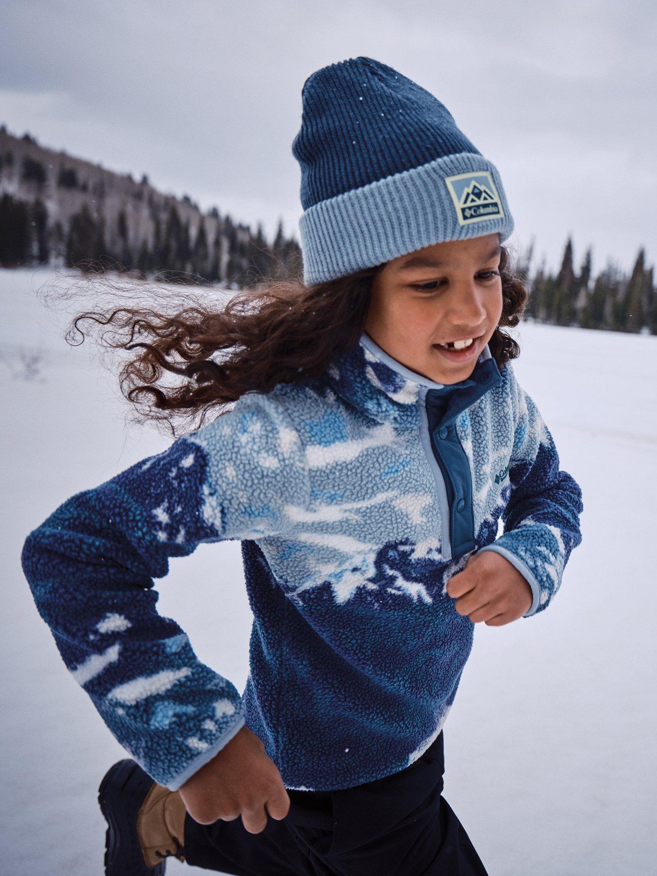 Columbia Youth Unisex Helvetia Ii Printed Half Snap Fleece - Blue
