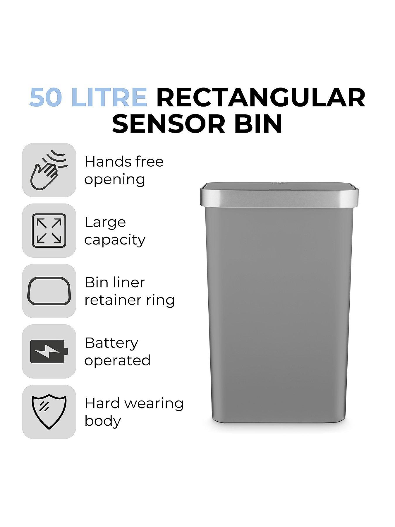 Image 2 of 6 of Tower 50l Rectangular Sensor Bin
