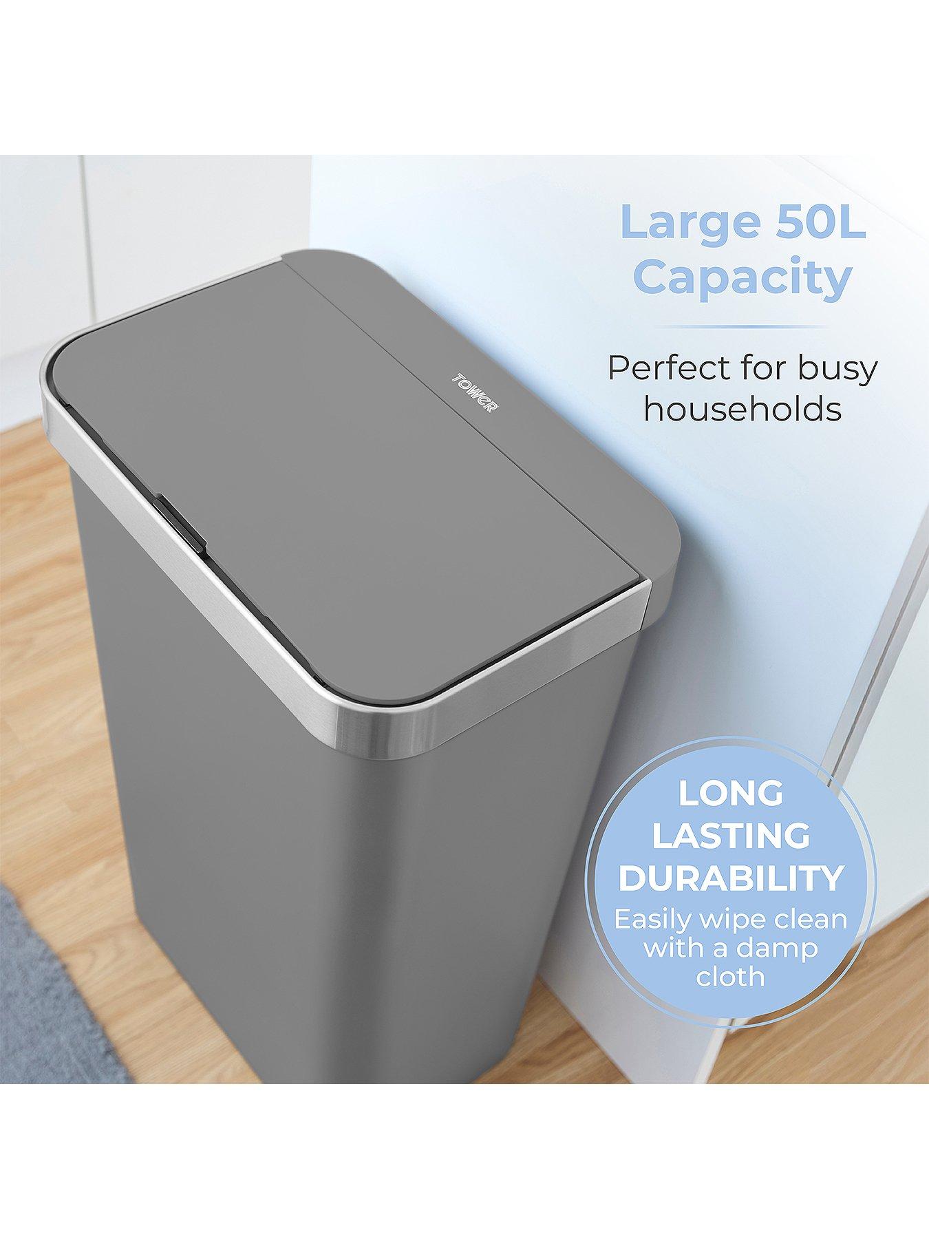 Image 4 of 6 of Tower 50l Rectangular Sensor Bin