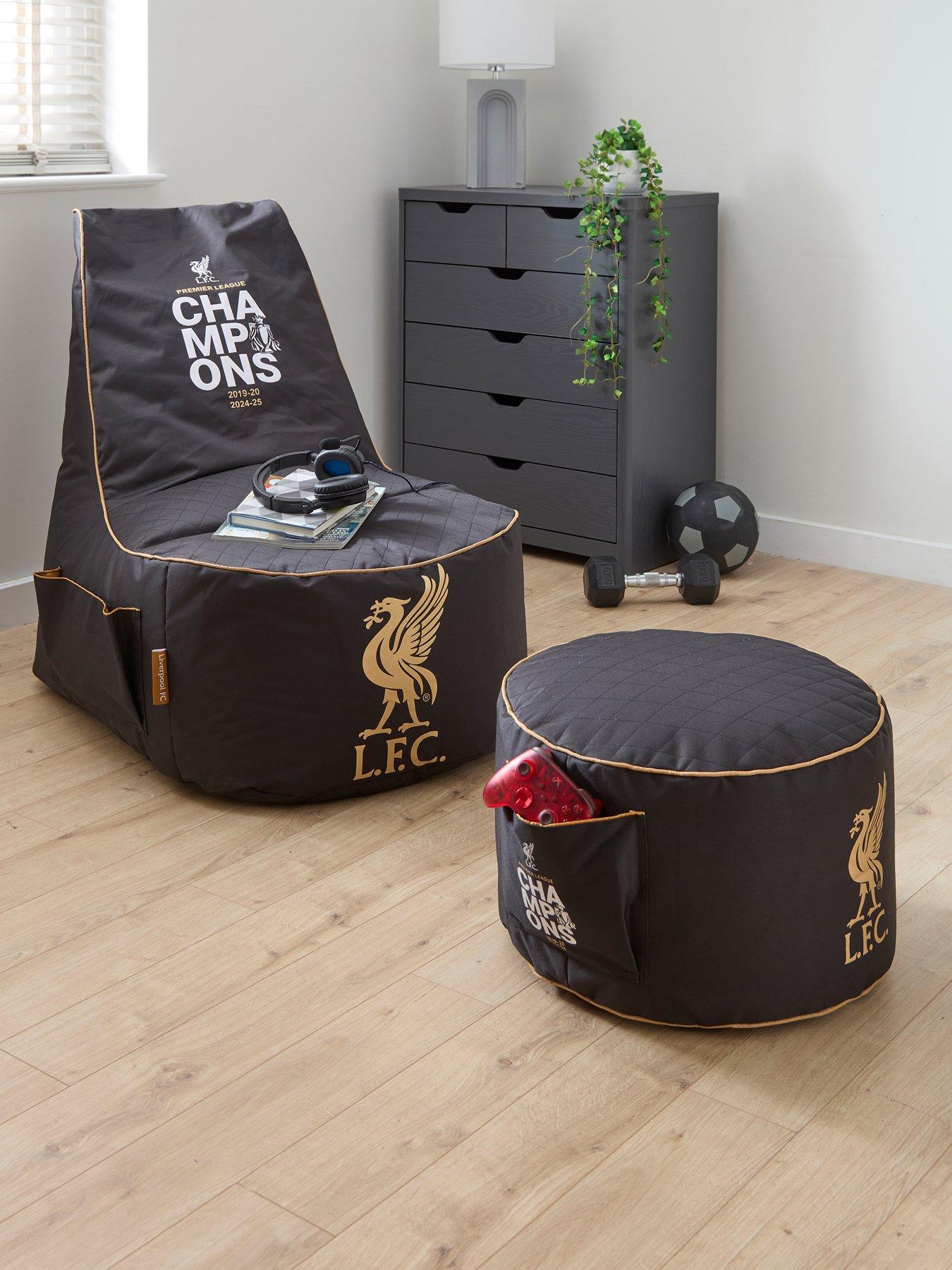 undefined Liverpool Champions Beanbag Bundle- Beanbag With Footstool