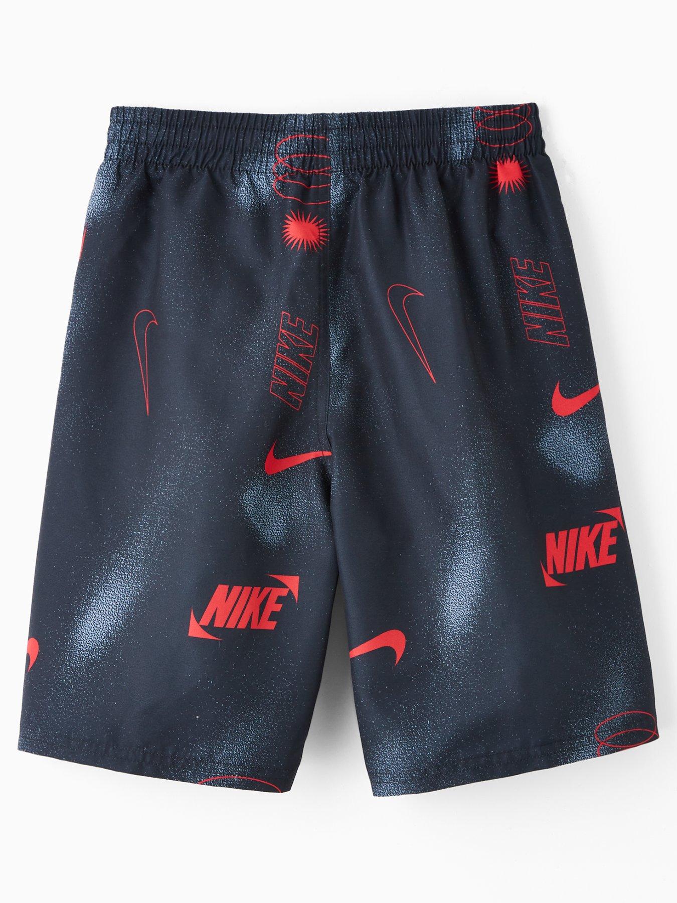 Nike Boys 7 Inch Volley Swim Short - Black