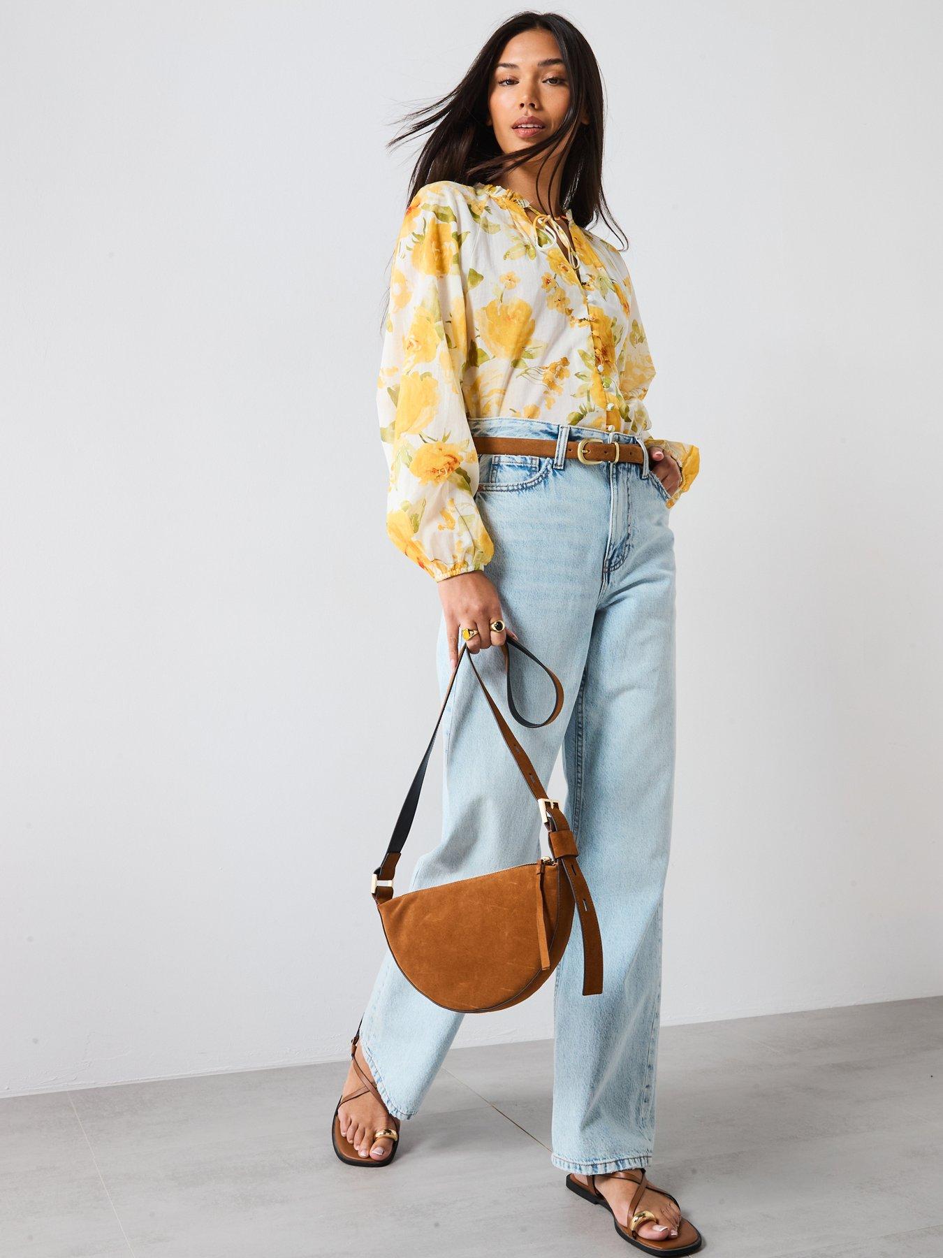 Image 5 of 6 of Mango Floral Blouse - Yellow