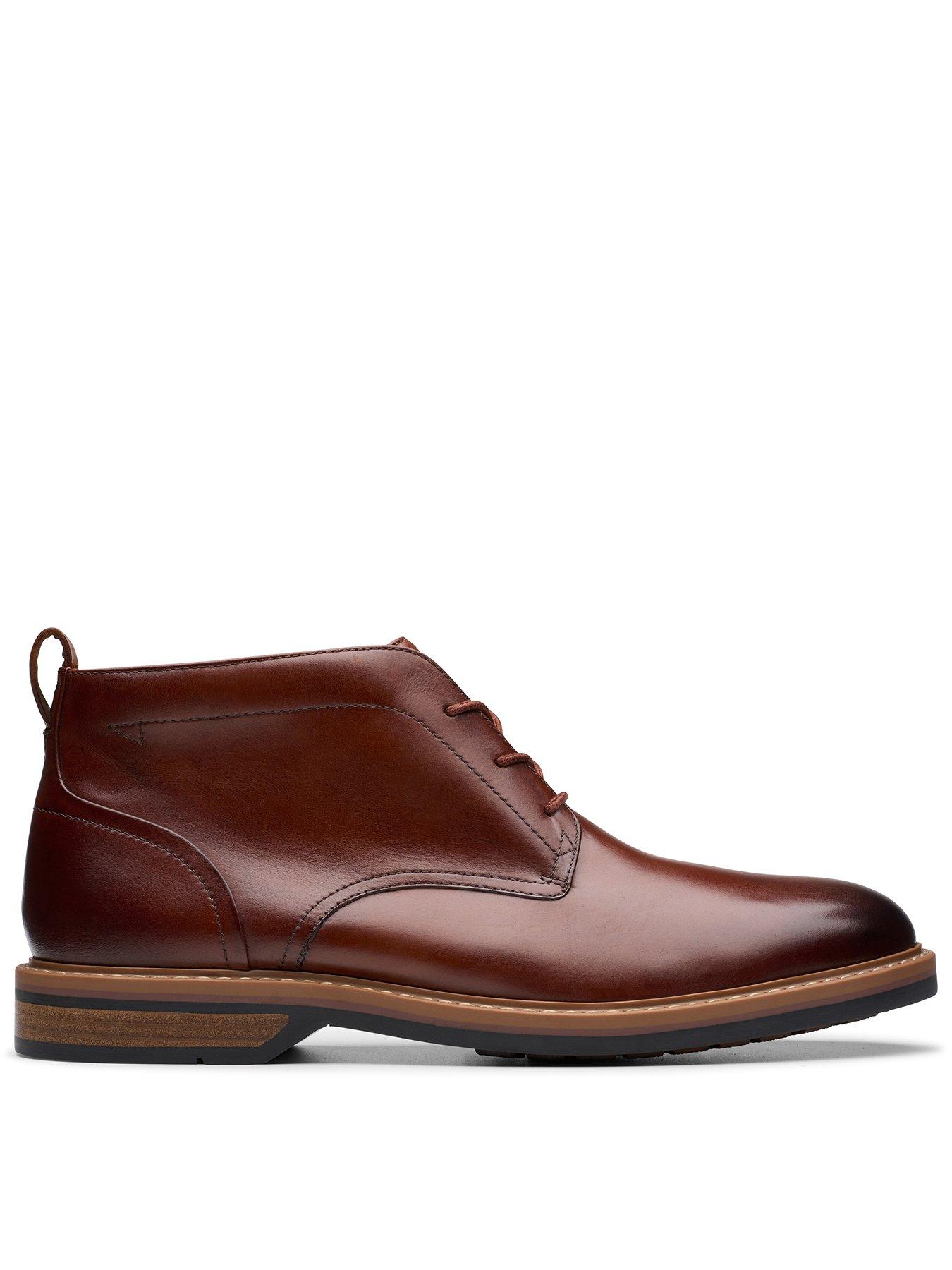 Image 1 of 7 of Clarks Aldwin Chukka Boots - Brown