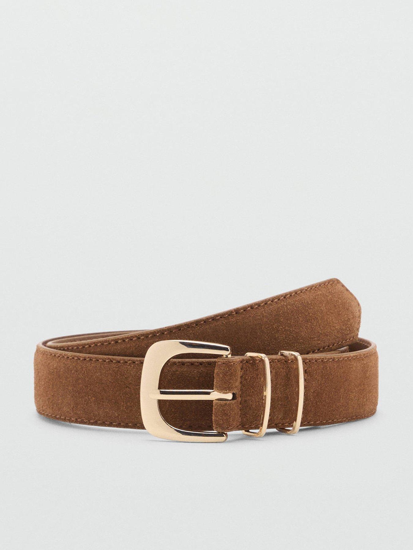 undefined Suede Belt - Brown