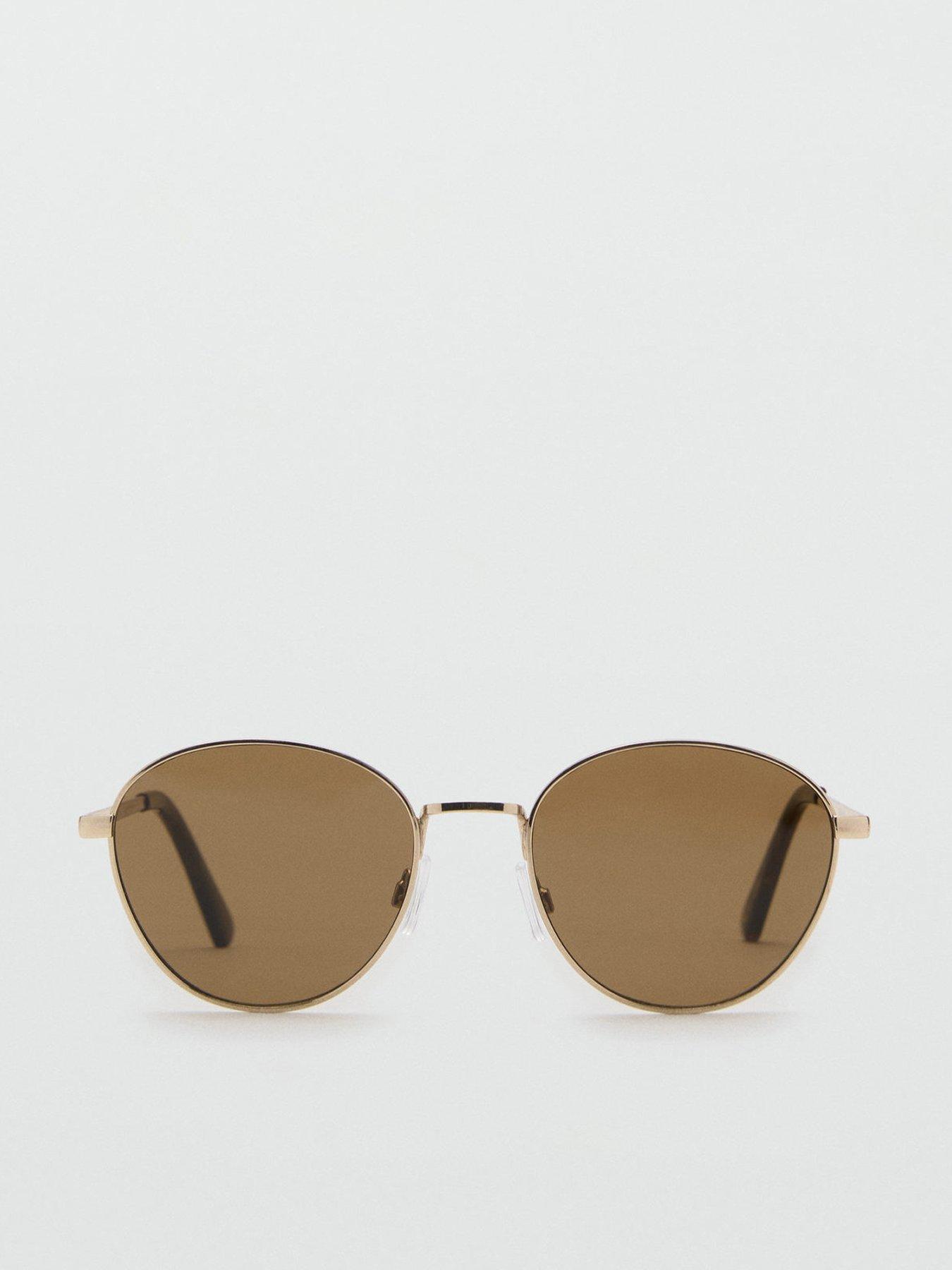 undefined Round Metal Frame Sunglasses - Gold