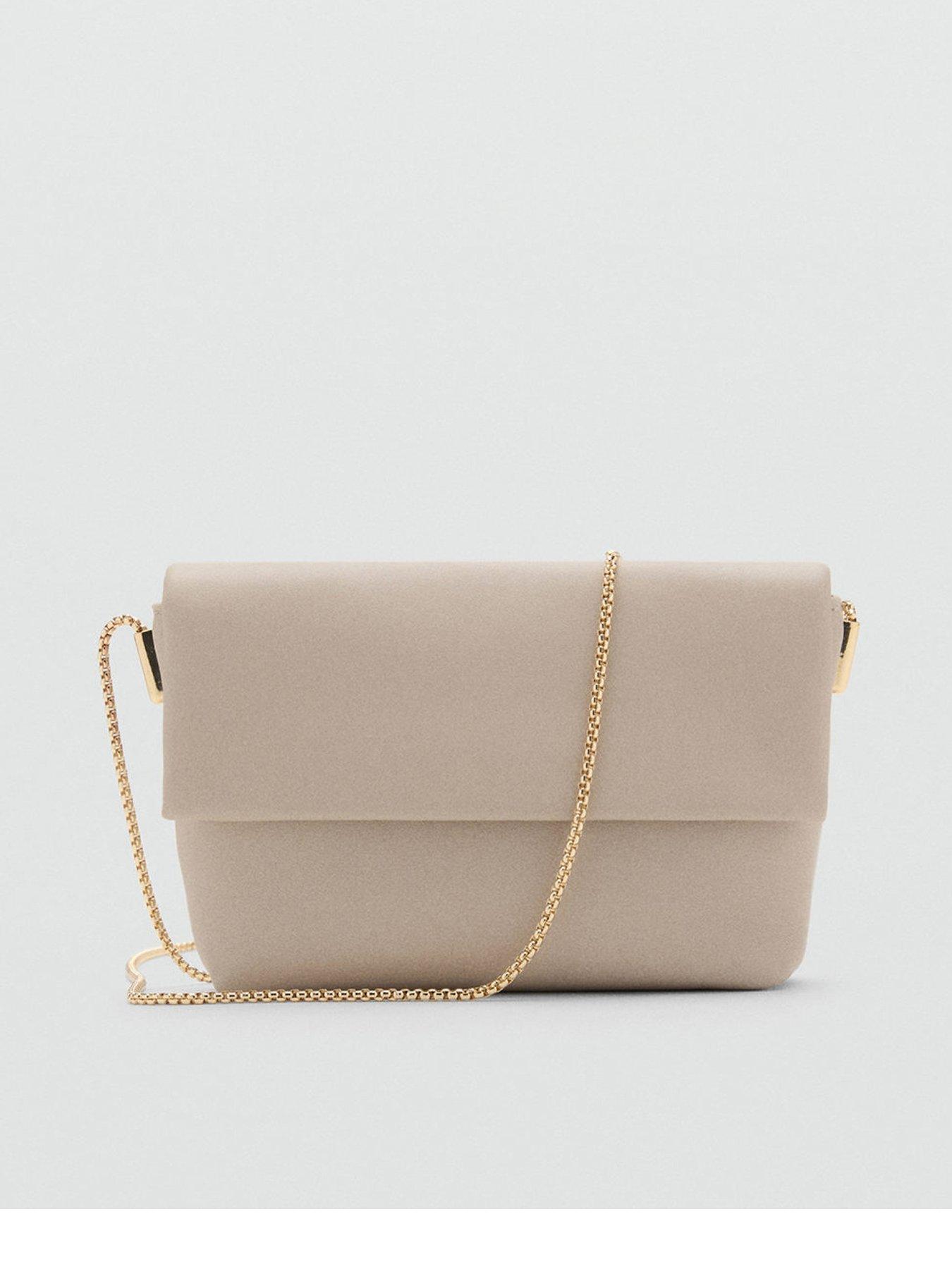undefined Crossbody Envelope Style Bag - Light Grey