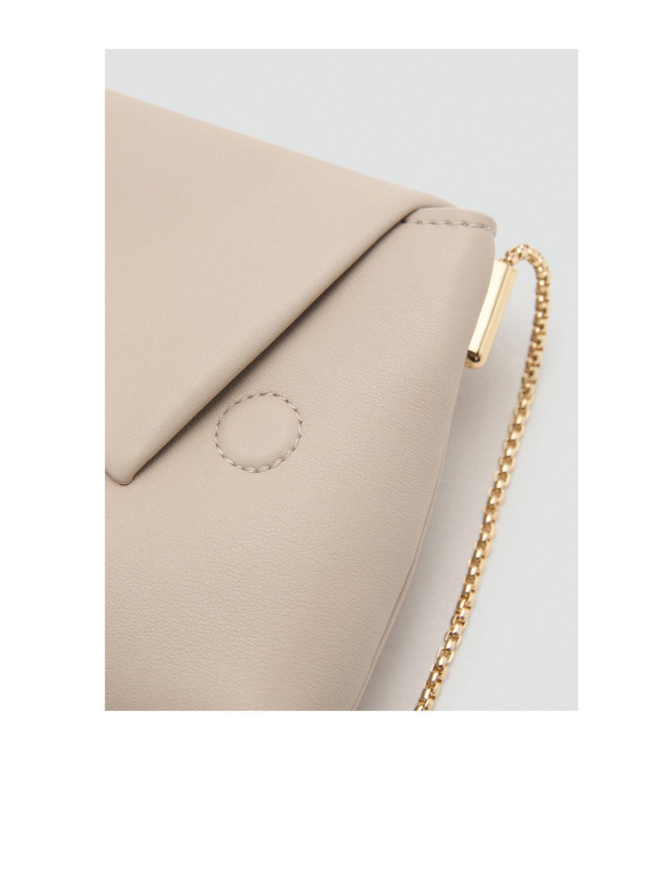 Image 3 of 5 of Mango Crossbody Envelope Style Bag - Light Grey
