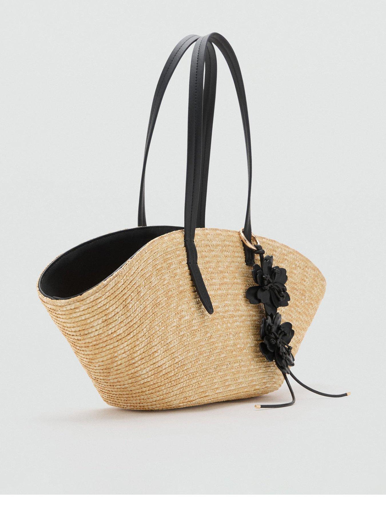 Mango Braided Tote Bag Beige Very