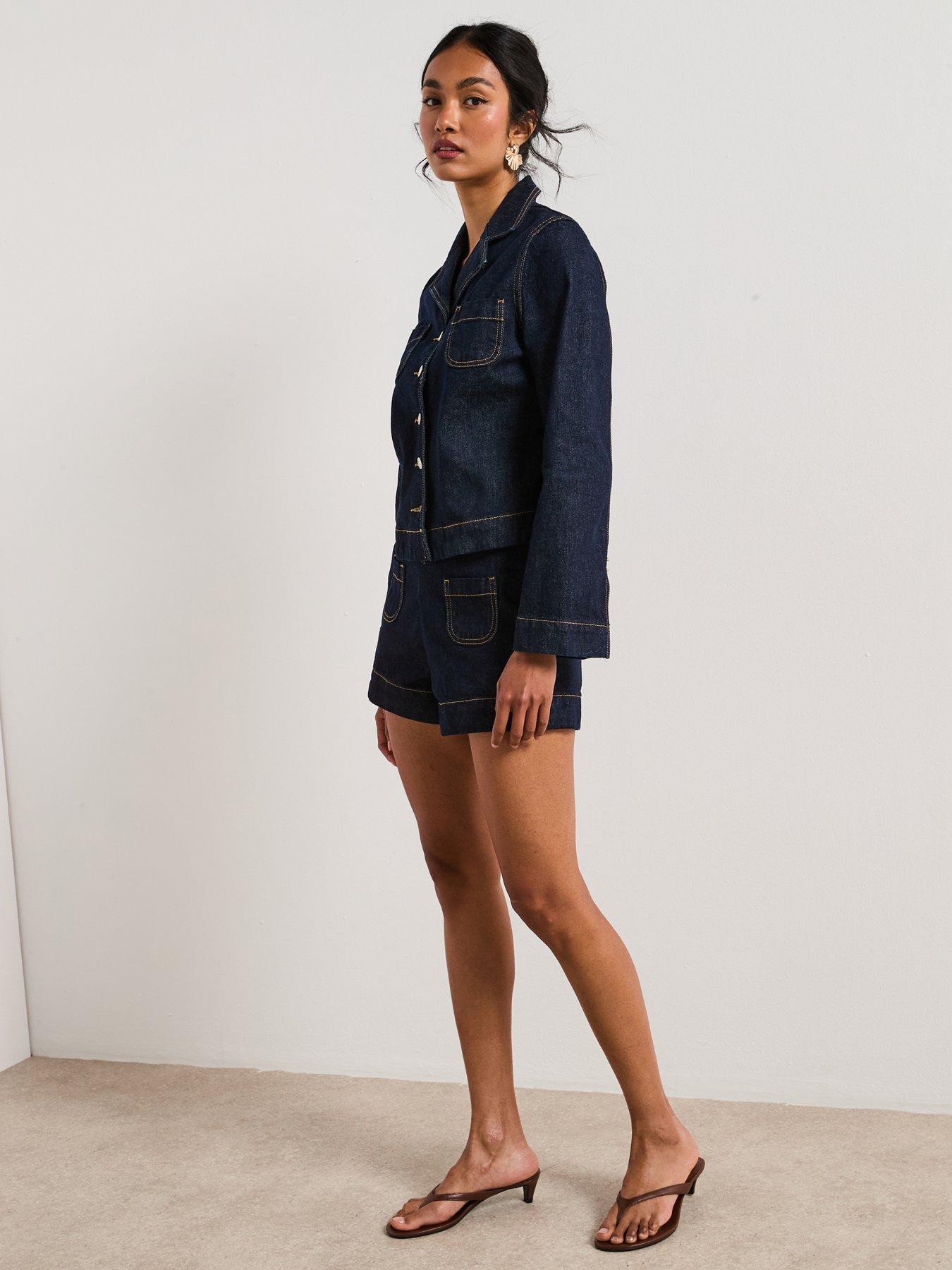 Image 3 of 6 of Mango Fitted Denim Jacket With Pockets
