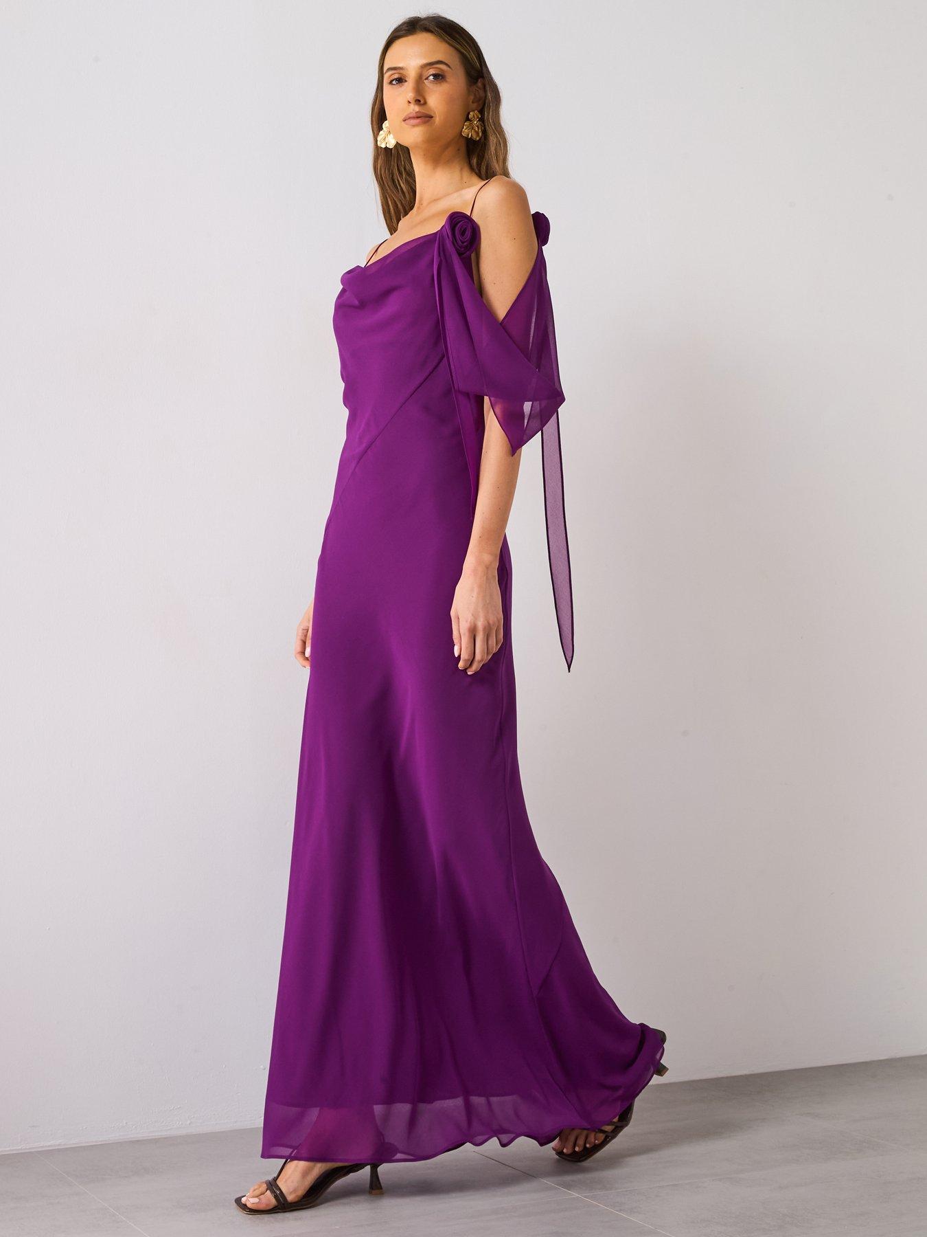 strapless open back dress Tango Mango Purple Ocean Cha Cha Dress – Blooming Boutique main image 1