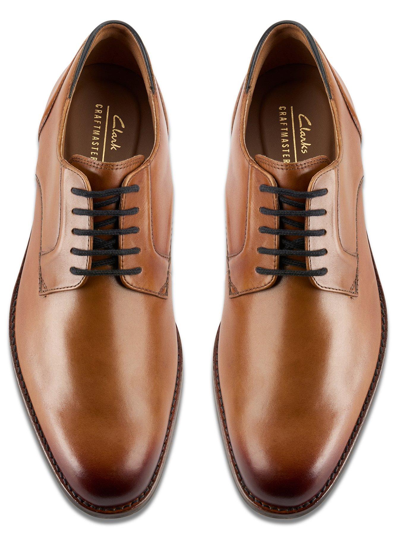 Clarks Craft Arlo Lace Up Formal Shoes- Brown Very